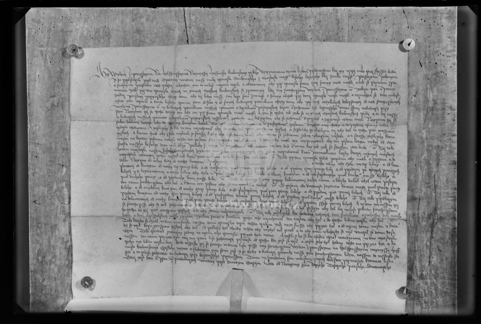 Negativ - Nejstarší cechovní pergamen, 1512