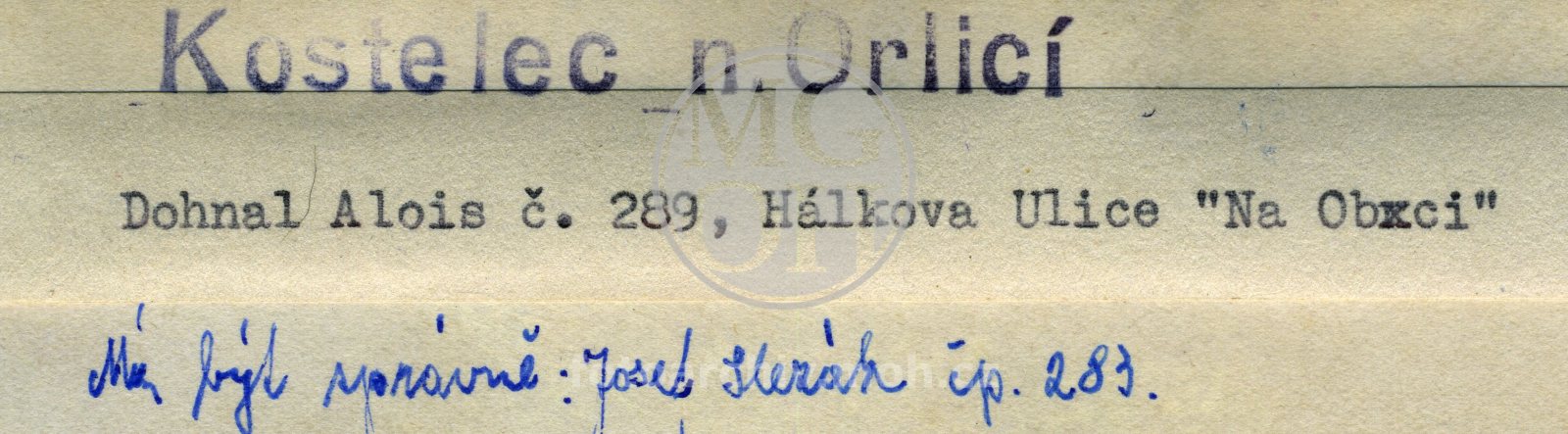 Fotografie - Dům čp. 283, dřevěný omítnutý a obílený dům