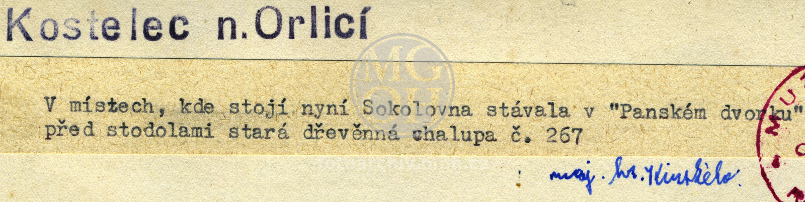 Fotografie - Dům čp. 267, dřevěná obílená chalupa