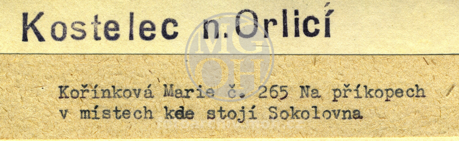 Fotografie - Dům čp. 265, dřevěný obílený  dům