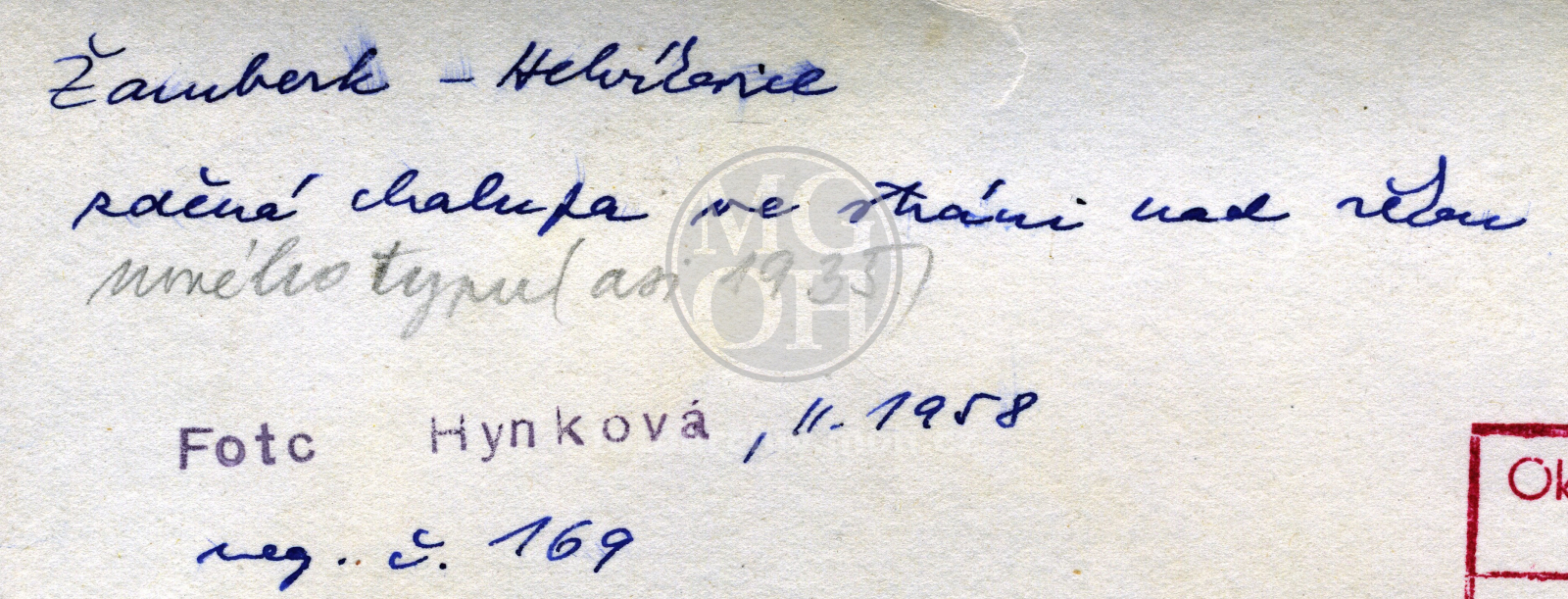 Fotografie - Zděná chalupa  novějšího typu