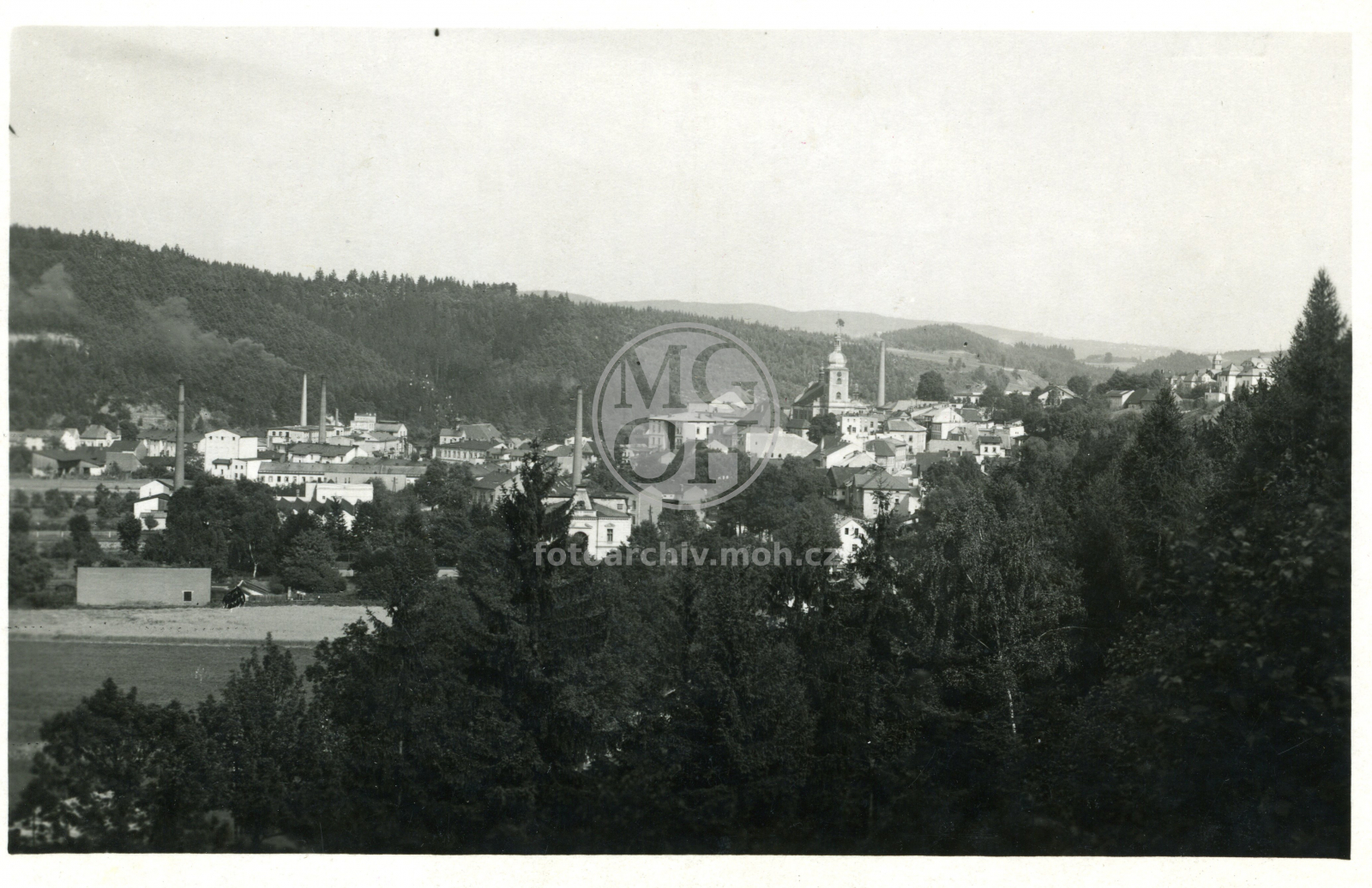 Dopisnice - Úpice - celkový pohled