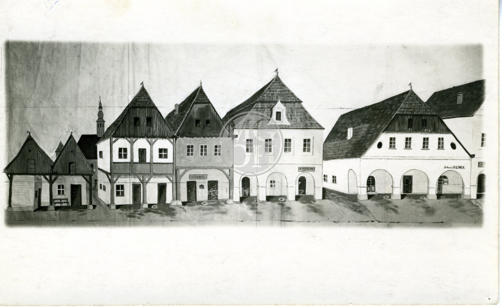 Fotografie - Kulisy malované Rudolfem Vostřebalem