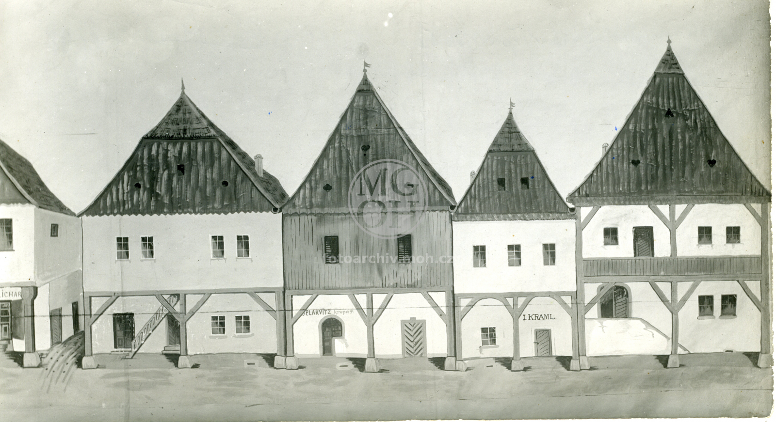 Fotografie - Kulisy malované Rudolfem Vostřebalem