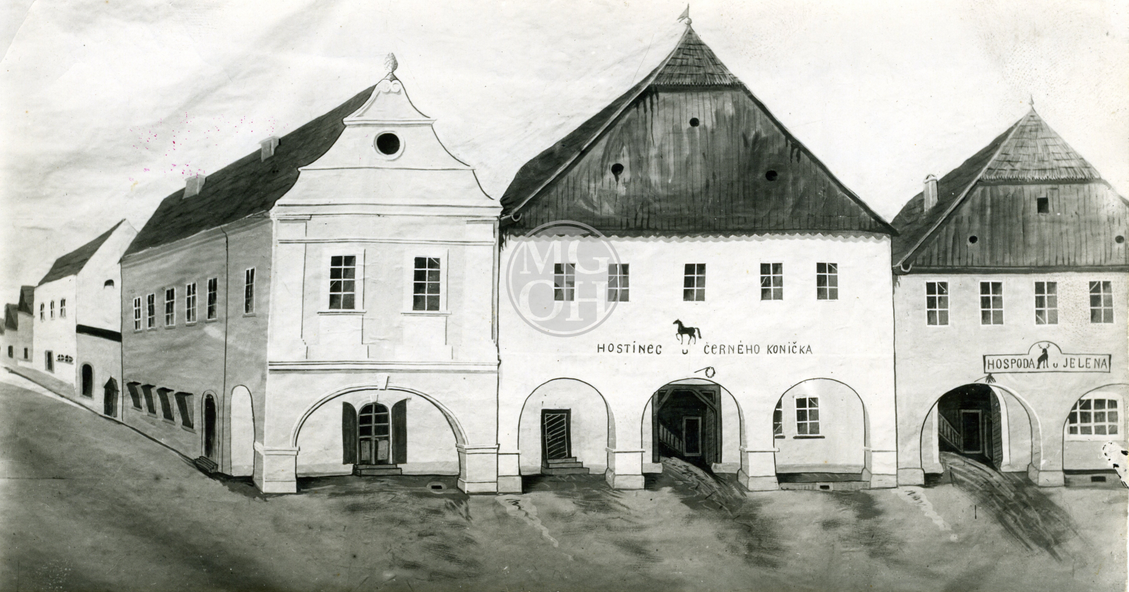 Fotografie - Kulisy malované Rudolfem Vostřebalem