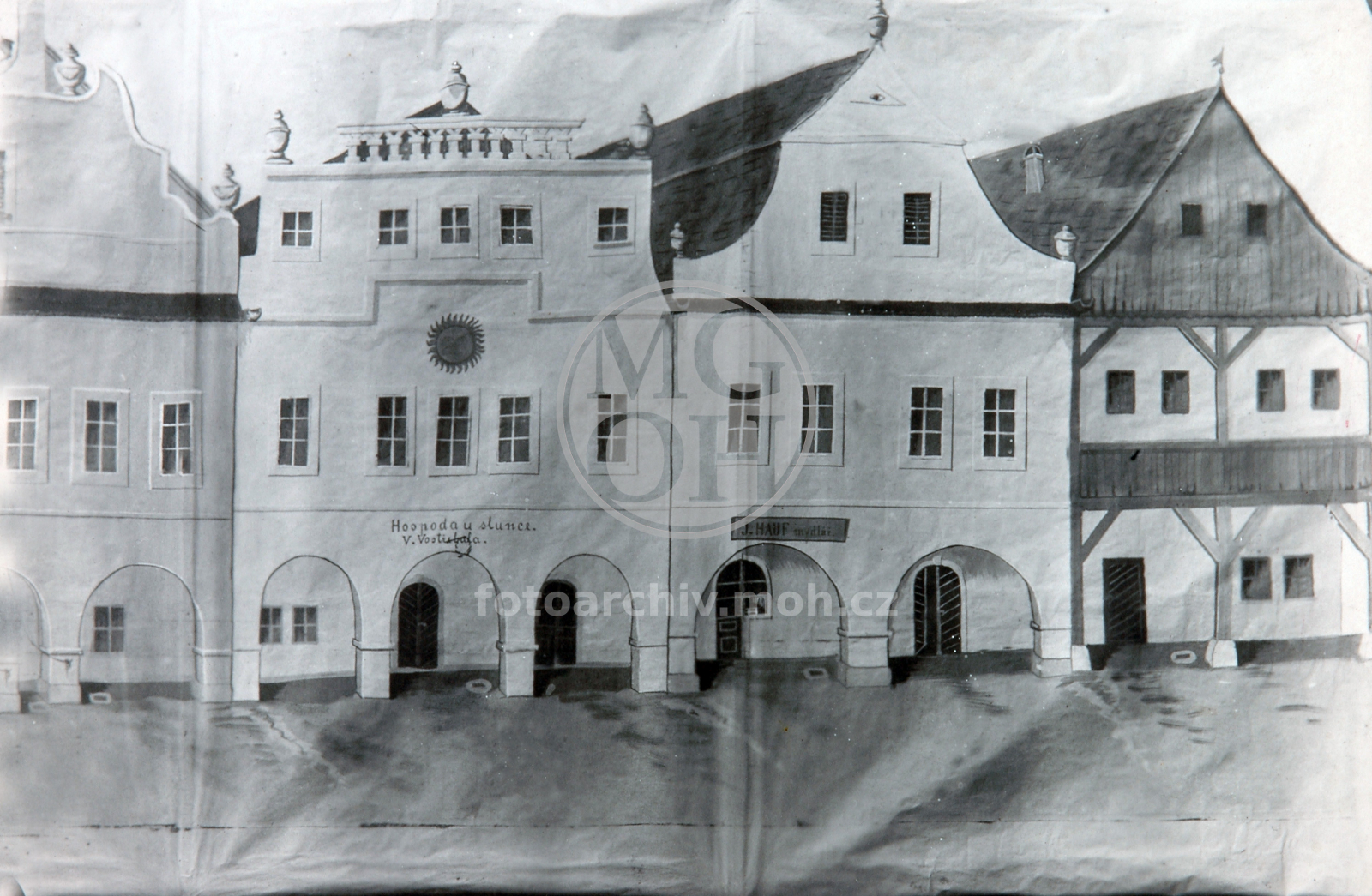 Fotografie - Kulisy malované Rudolfem Vostřebalem