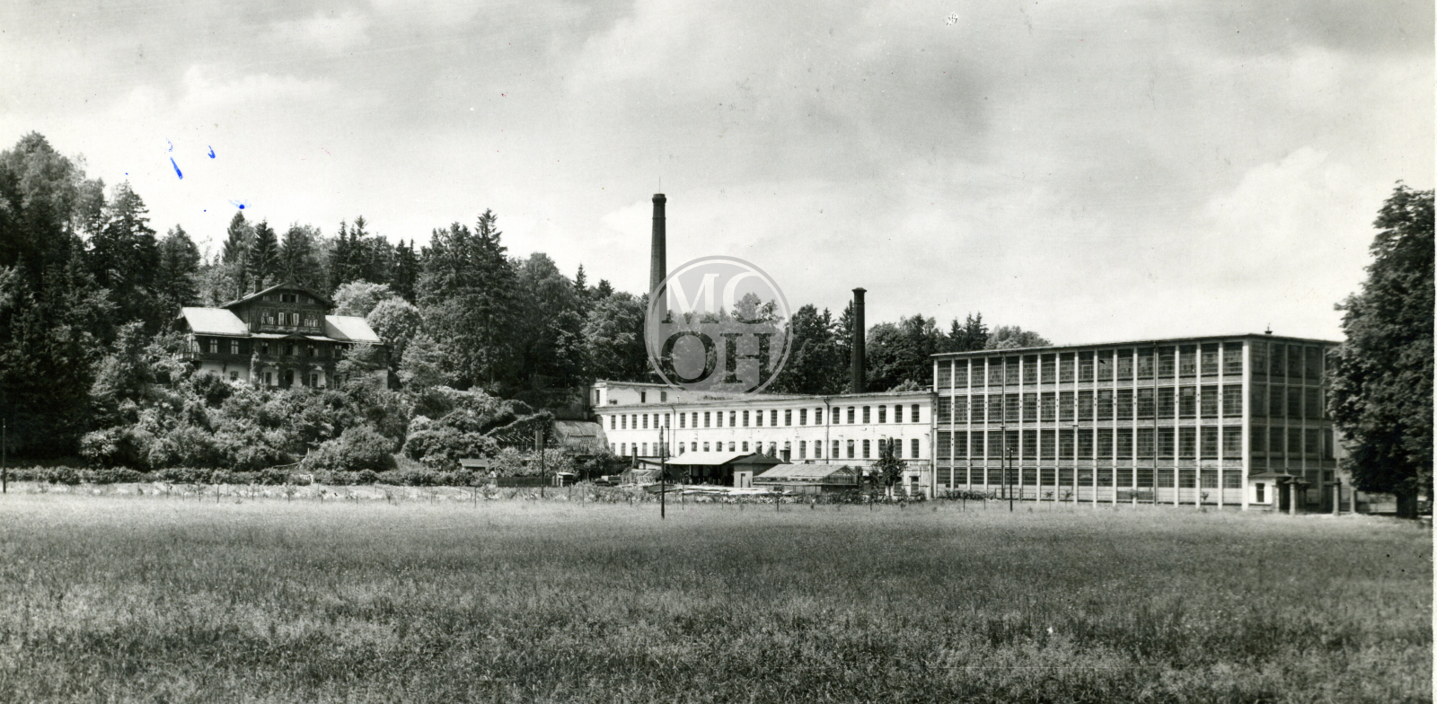 Fotografie - Továrna- celkový pohled, tkalcovna Vonwiller
