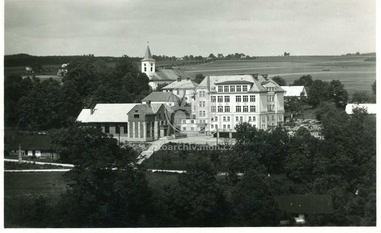 Dopisnice - Masarykova škola a sokolovna
