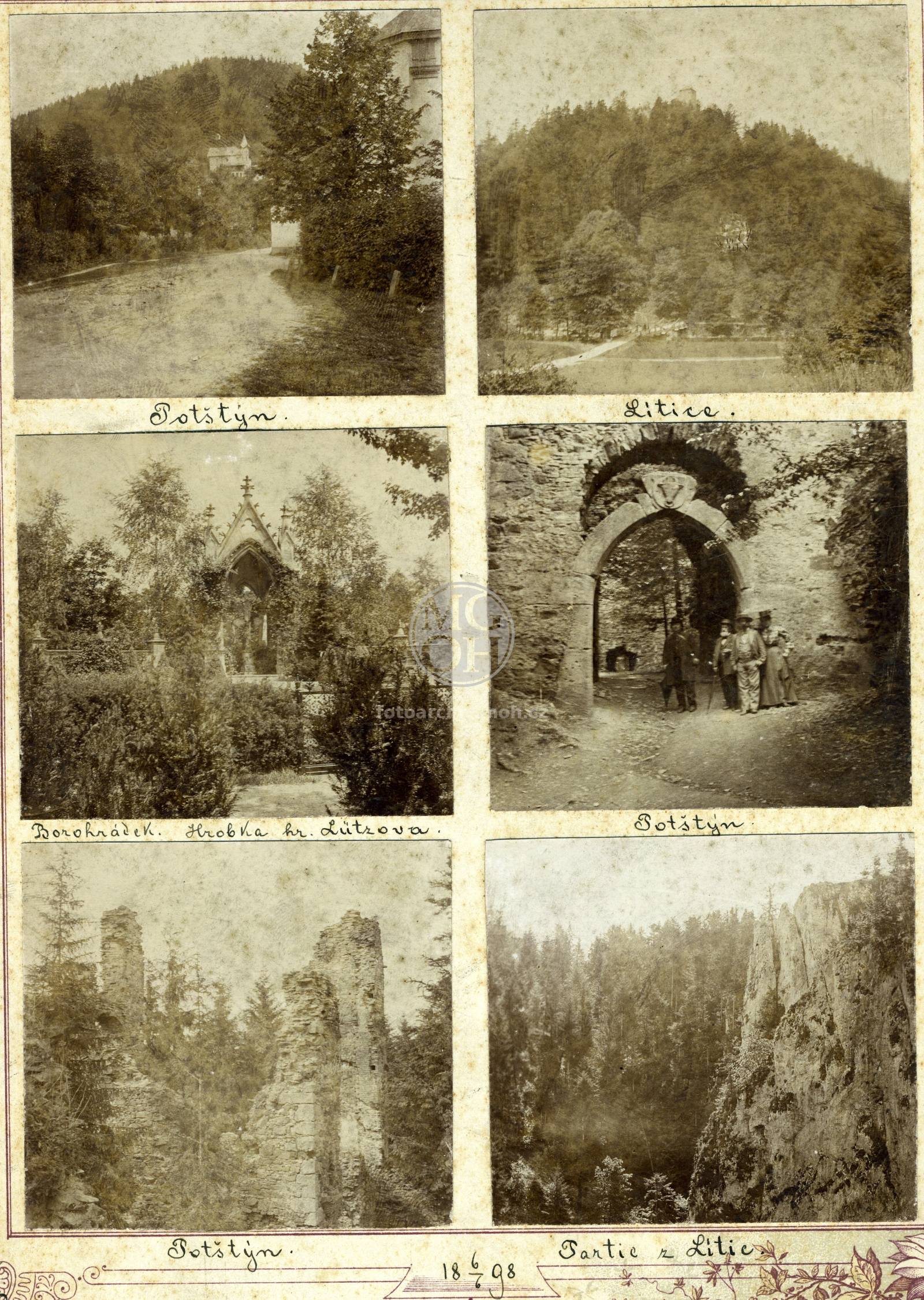 Fotografie - Tablo se starými fotografiemi