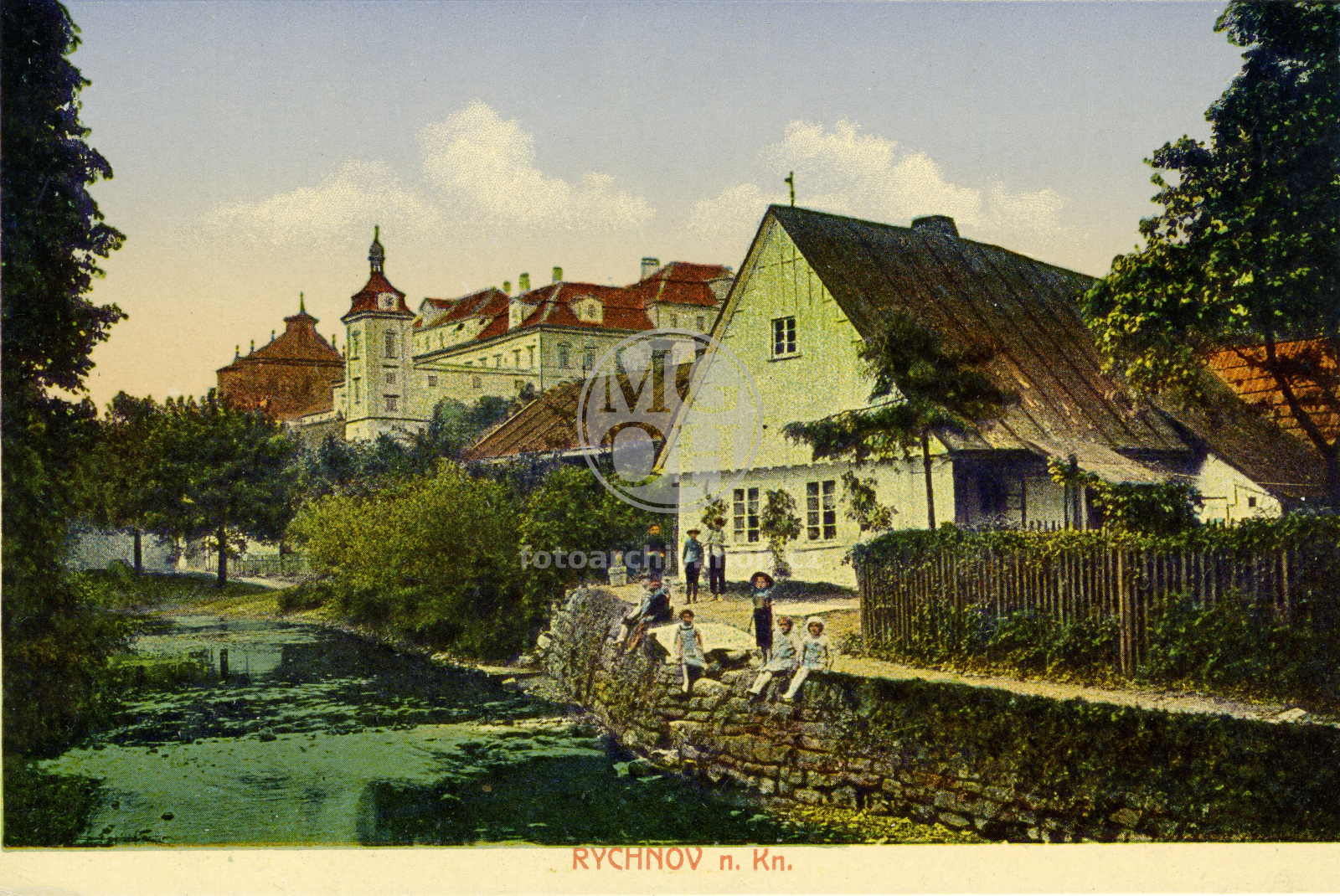 Fotografie - Řeka Kněžna, chalupa pod zámkem