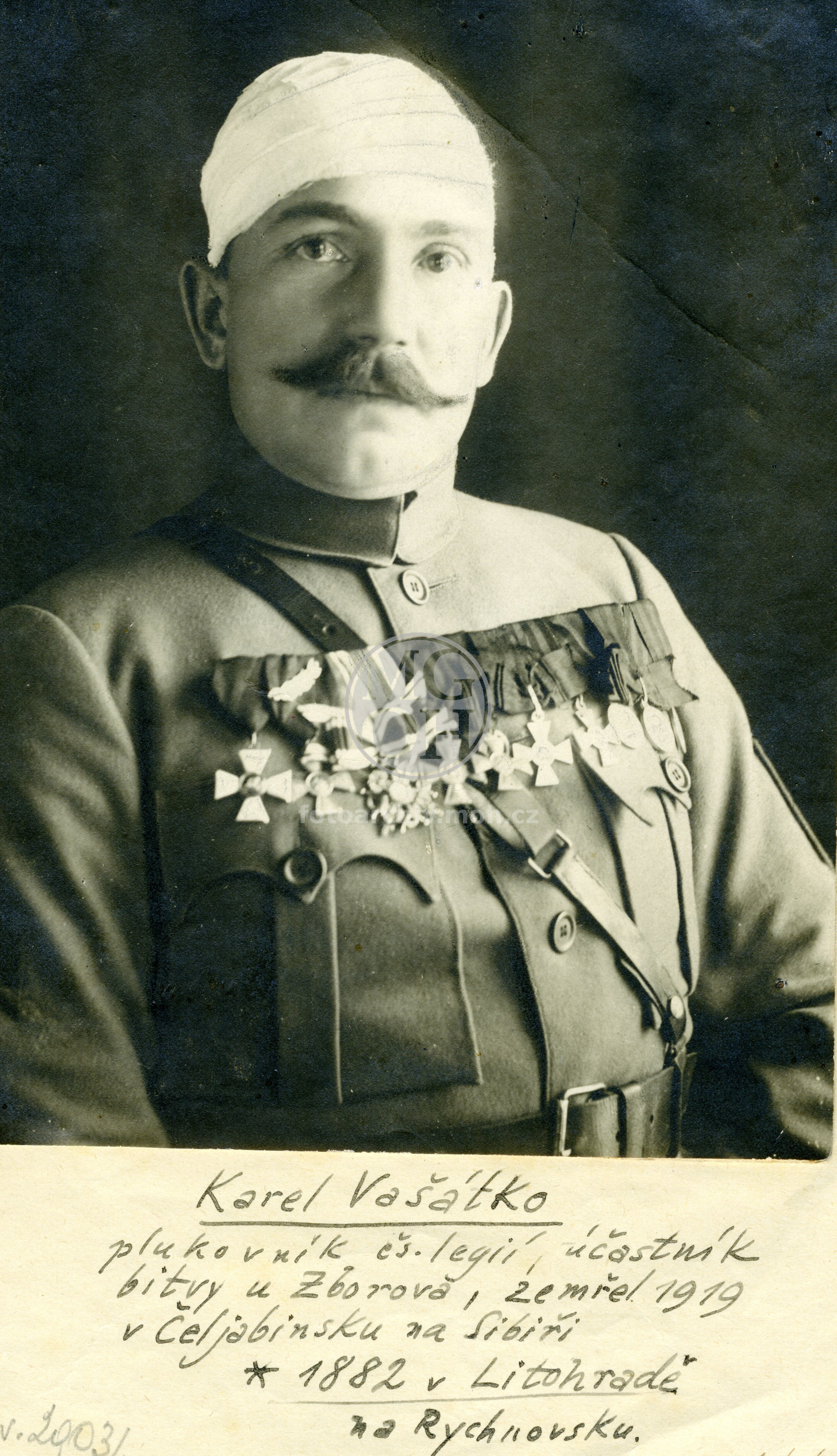 Fotografie - Vašátko Karel, plukovník, legionář 1919