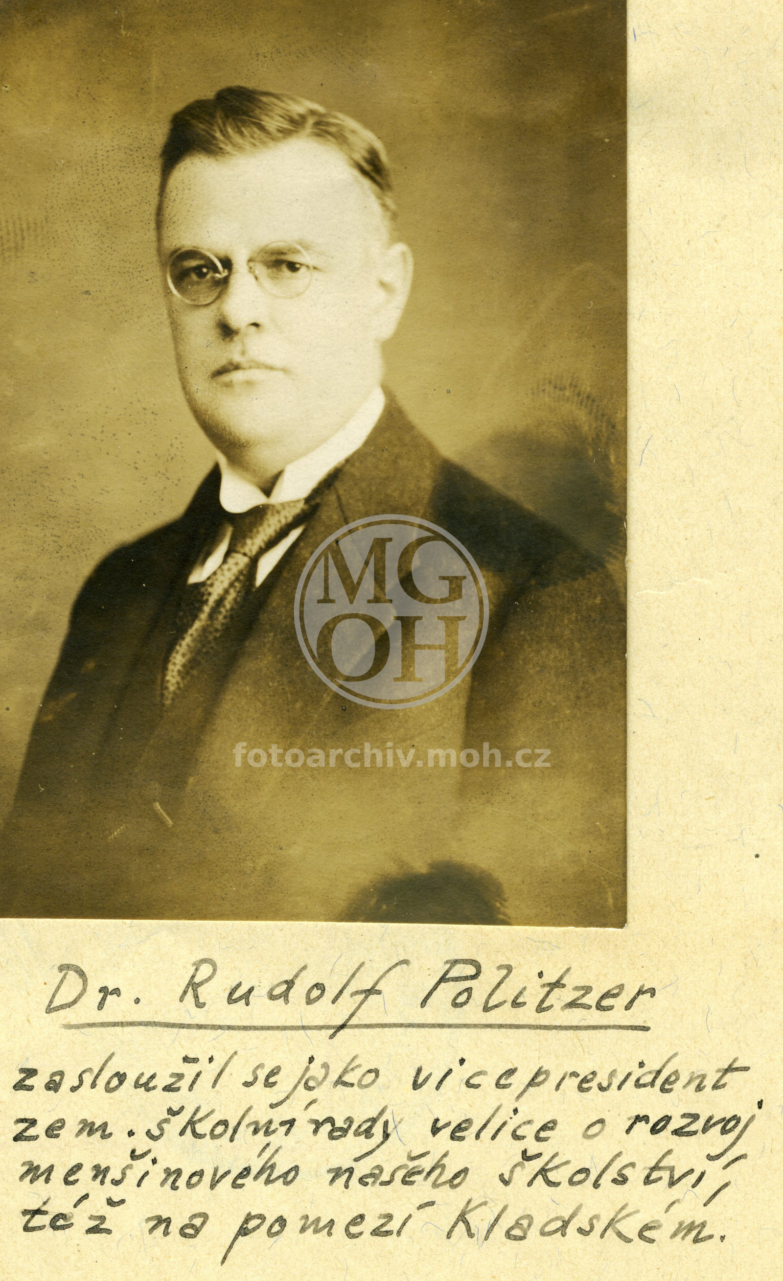 Fotografie - Osoba: Politzen Rudolf, Dr.