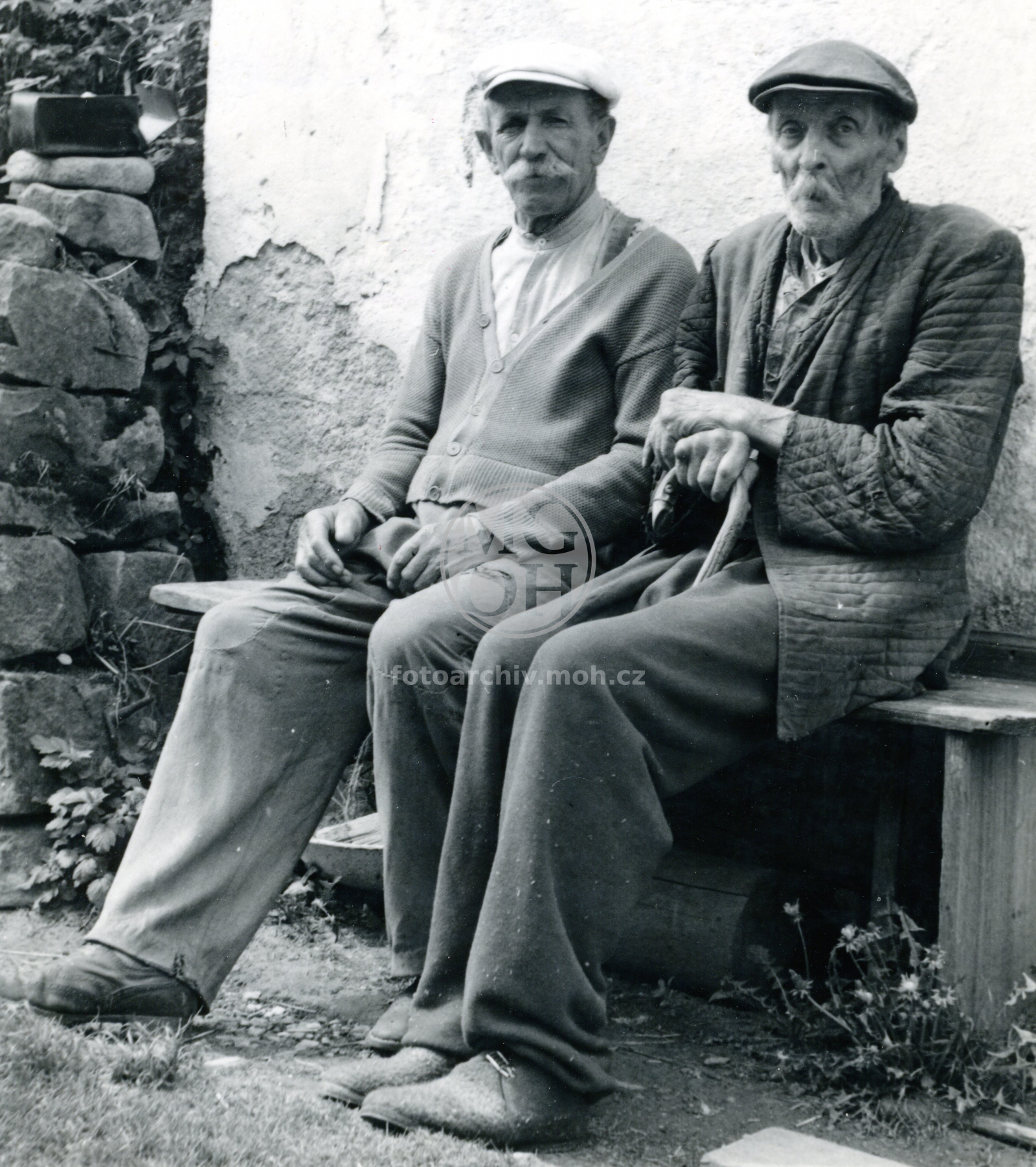 Fotografie - Fr. Jareš - mlynář a J.Harbich rolník (v pravo) 
Osoba: Jareš František a Harbich Josef