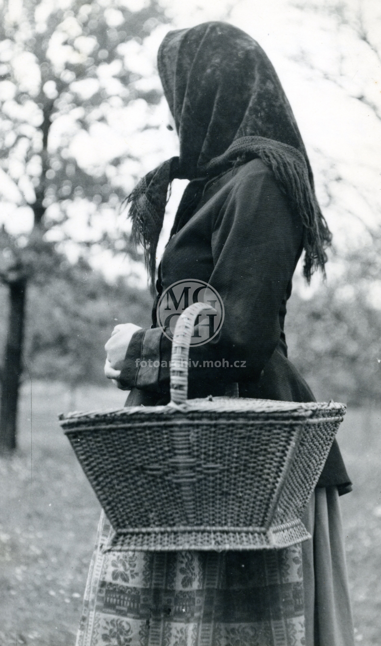 Fotografie - Sváteční oblečení starší ženy z konce 19.století