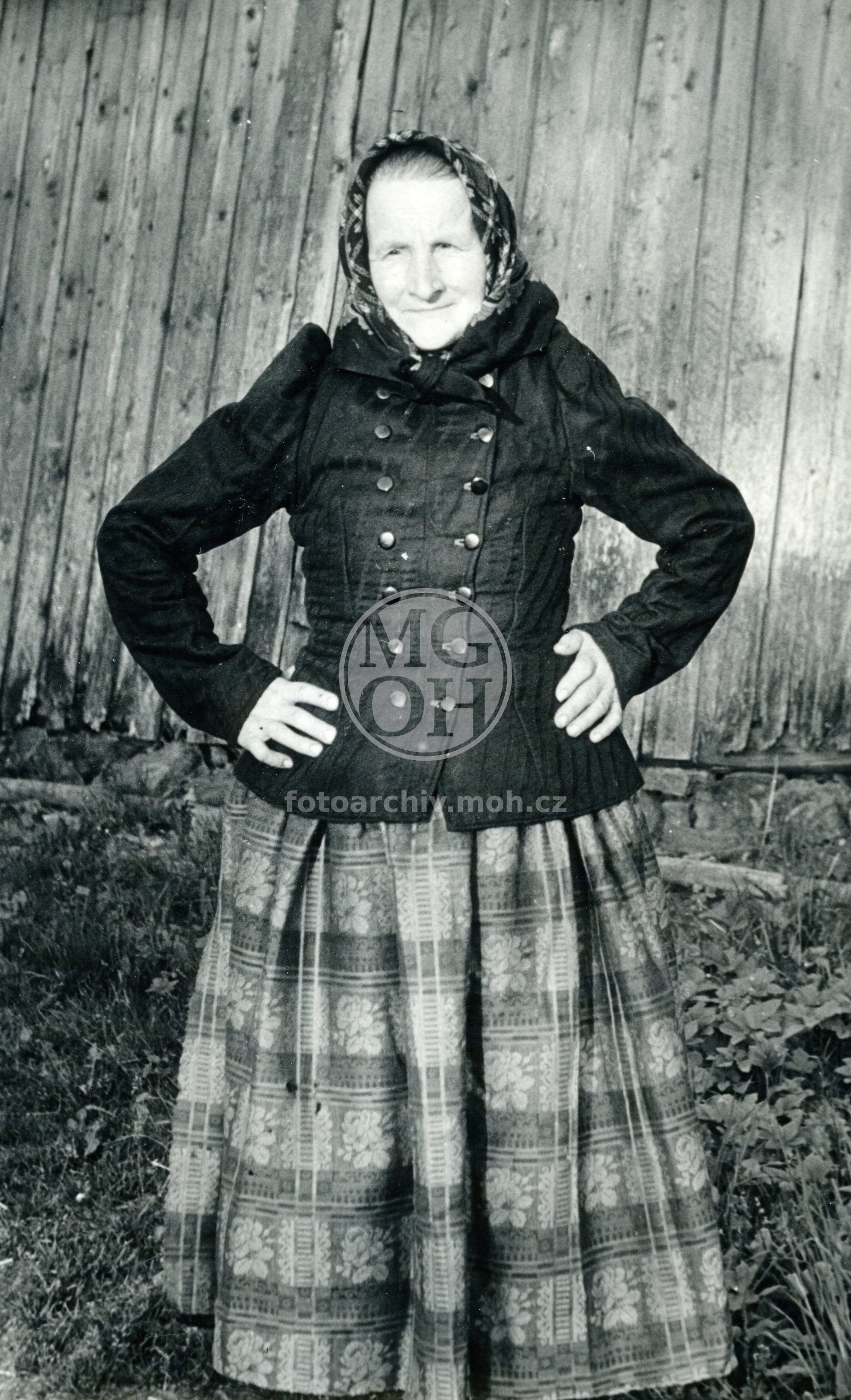 Fotografie - Zimní vatovaná kazajka - až do 20-tých let 20.stol.