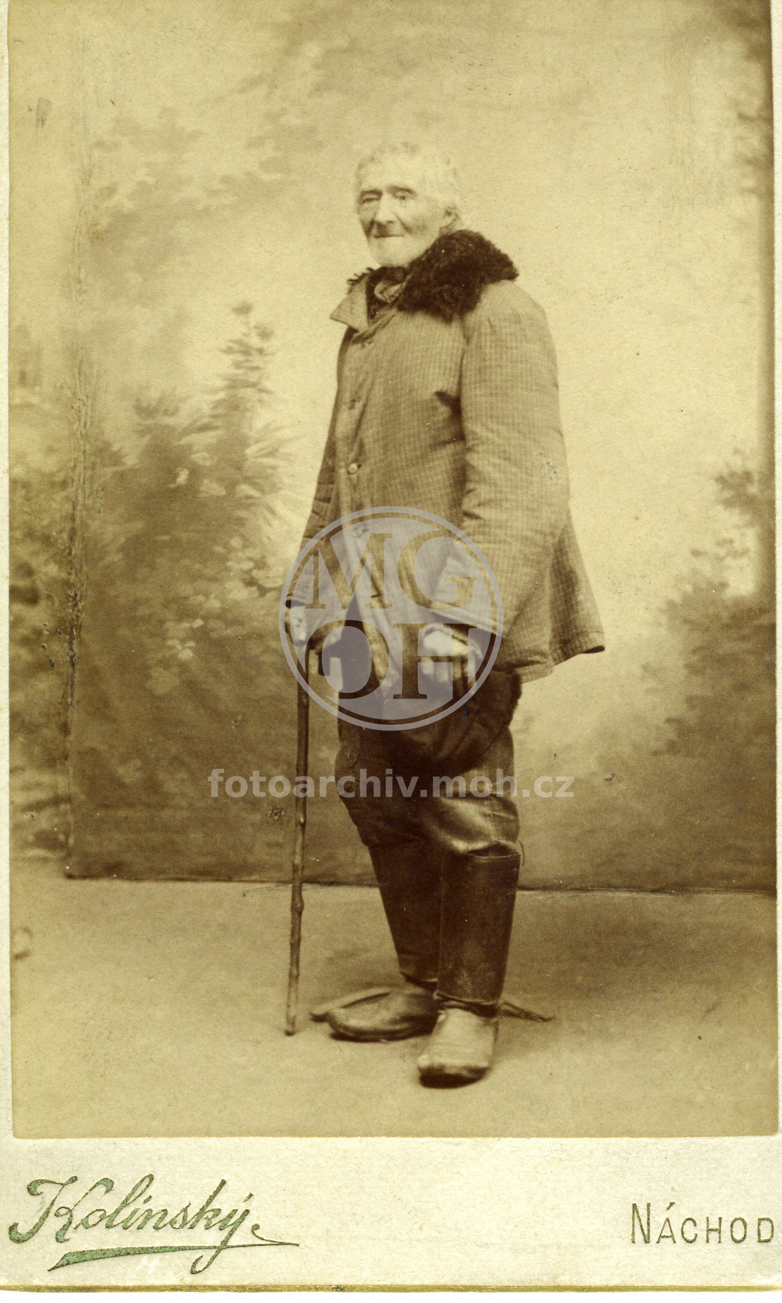 Fotografie - Horal z Orlických hor
Osoba: Škoda Josef - "Pustinský" (1816-1898)