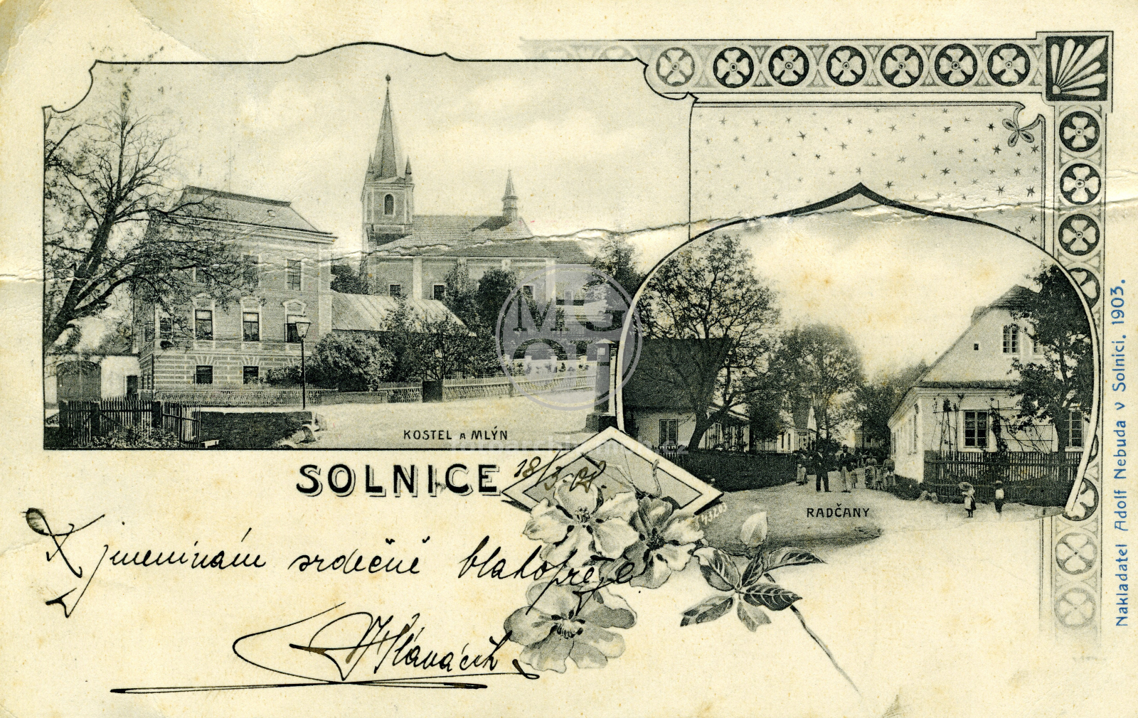 Fotografie - Kostel a mlýn