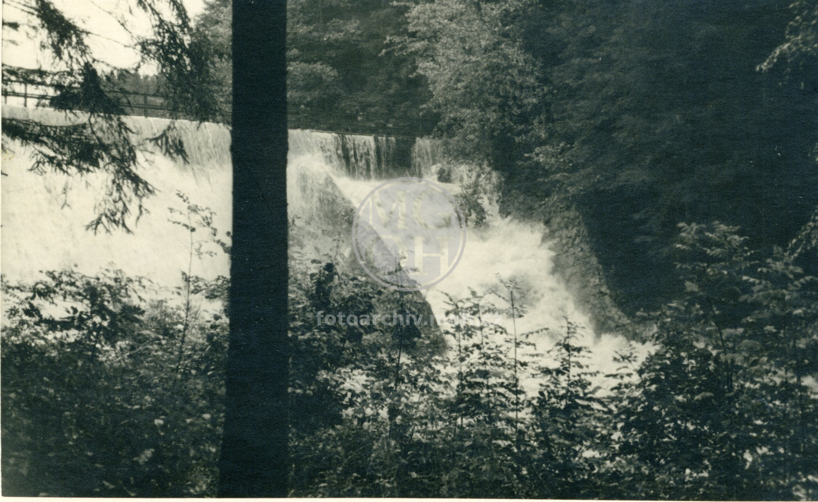 Fotografie - Splav Ivanského jezera ve Včelném při velké vodě