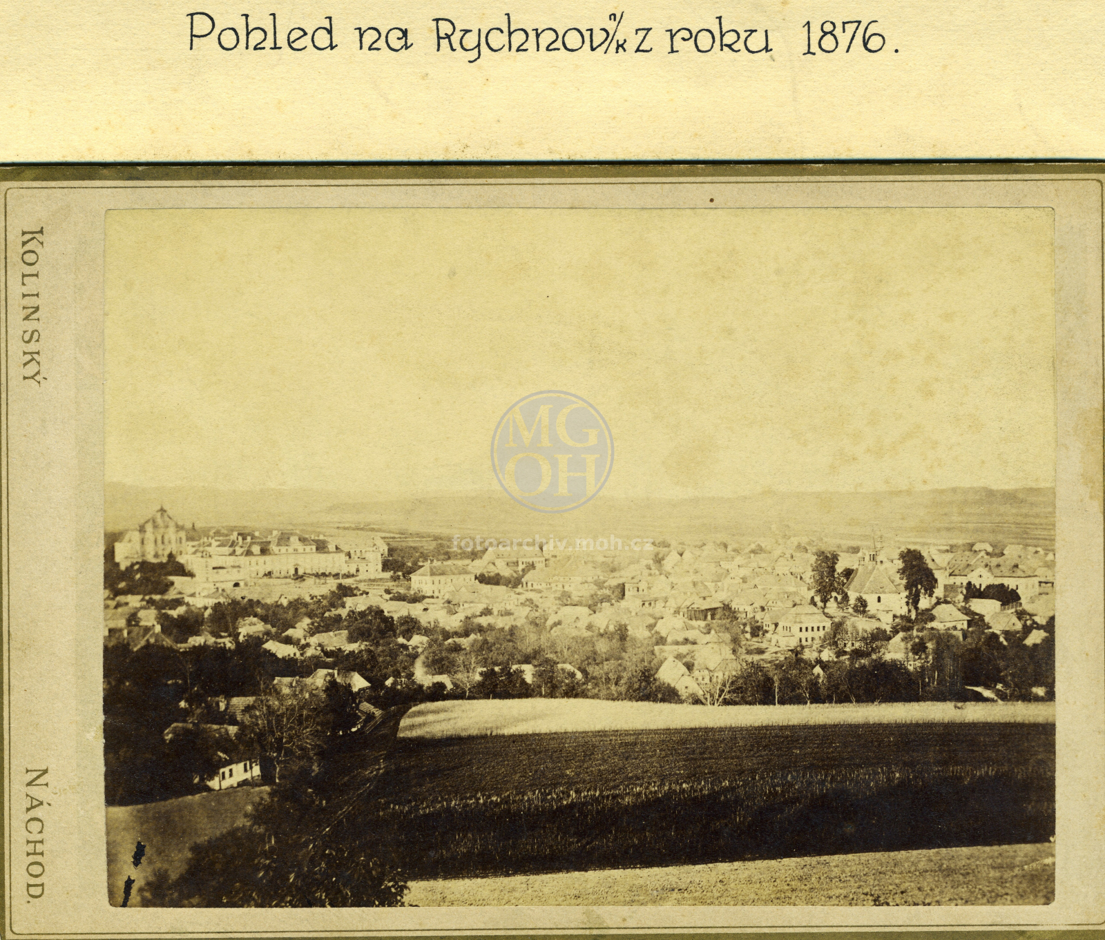 Fotografie - Celkový pohled na město z roku 1876