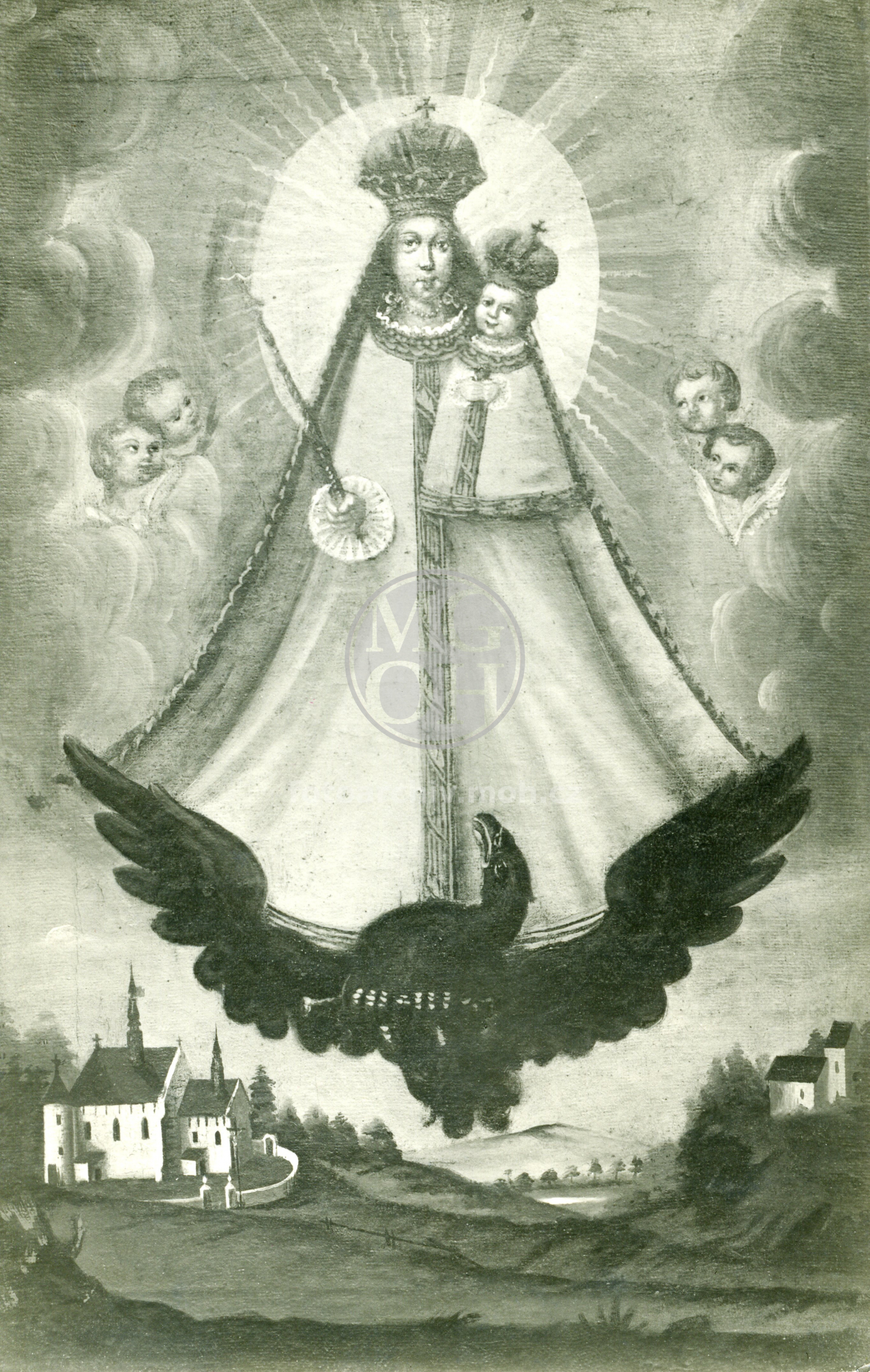 Fotografie - P. Maria Svatohavelská, obraz na plátně