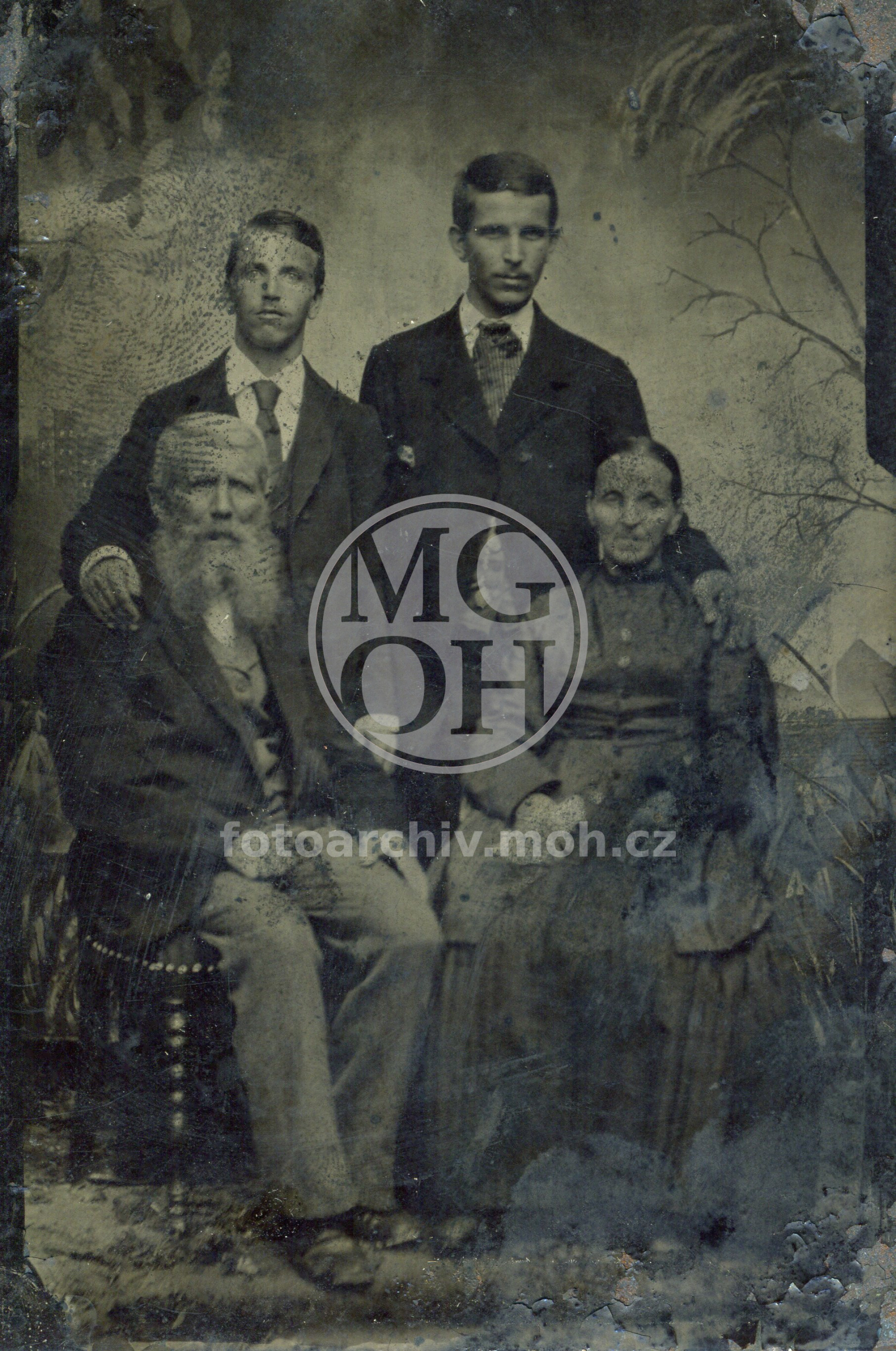 Fotografie - Osoba: Kafka, prof. s rodinou