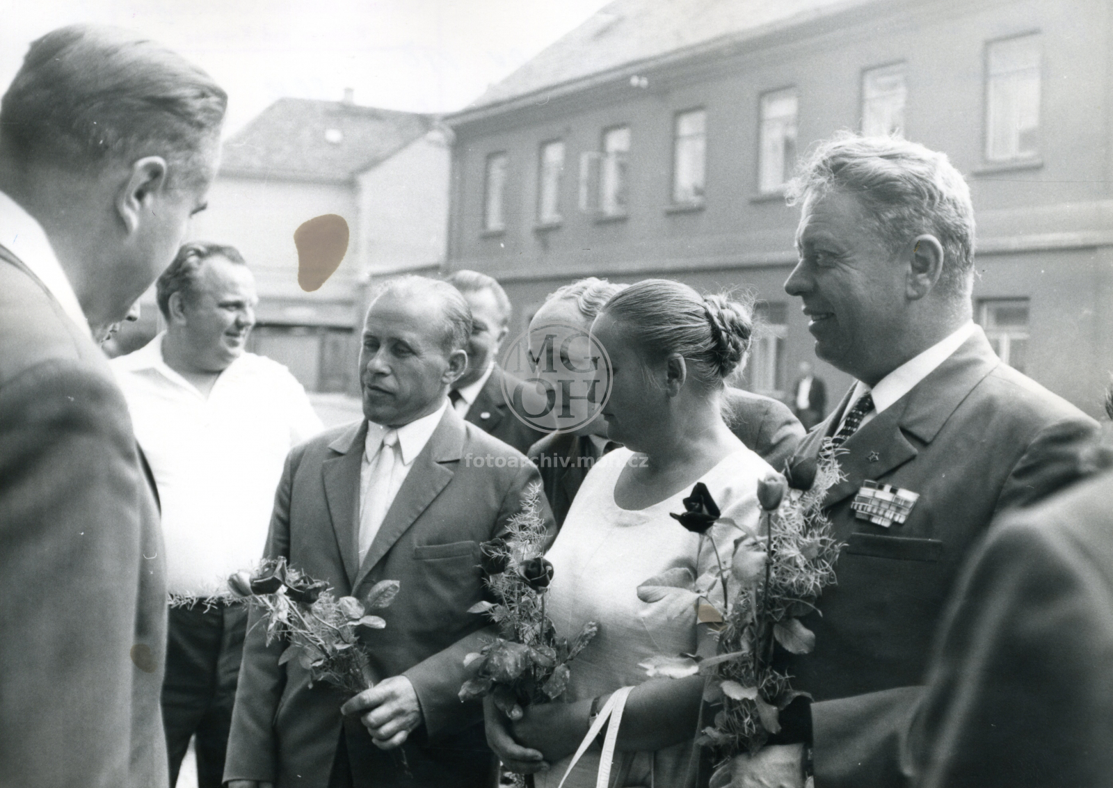 Fotografie - Návštěva z Priluk - před OV KSČ