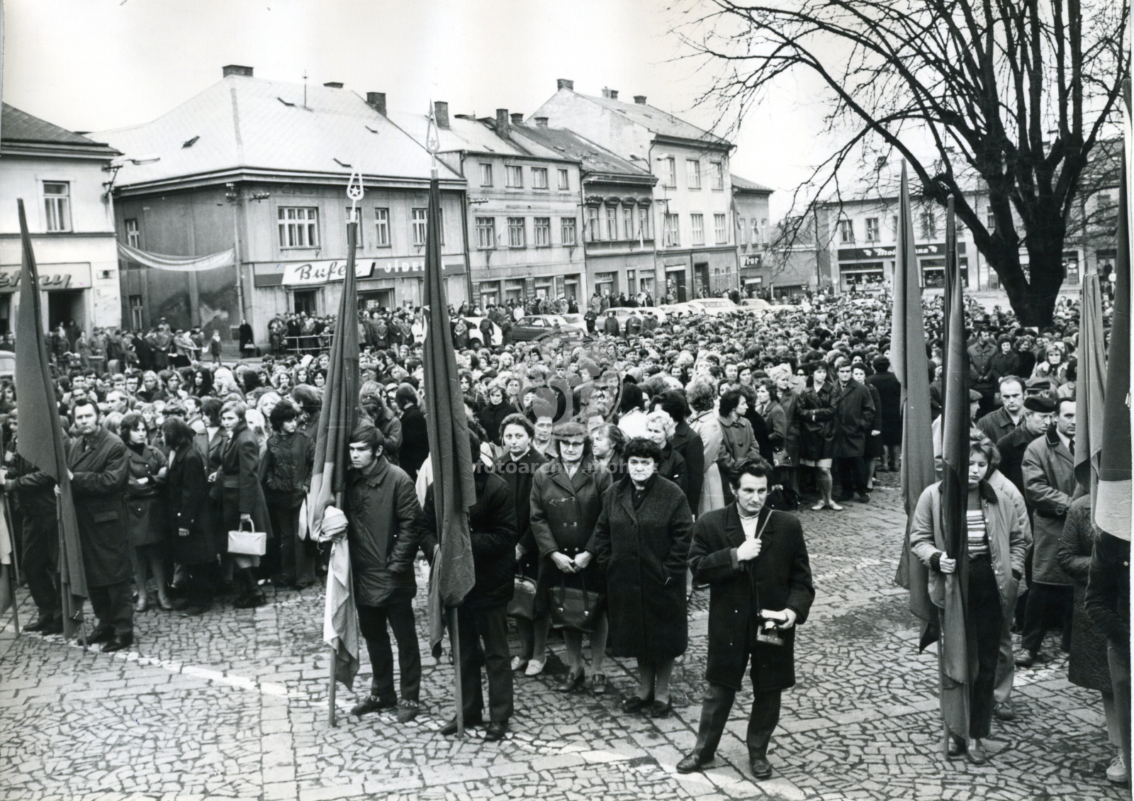 Fotografie - Manifestace - nástup pracujících, 55 let VŘSR
