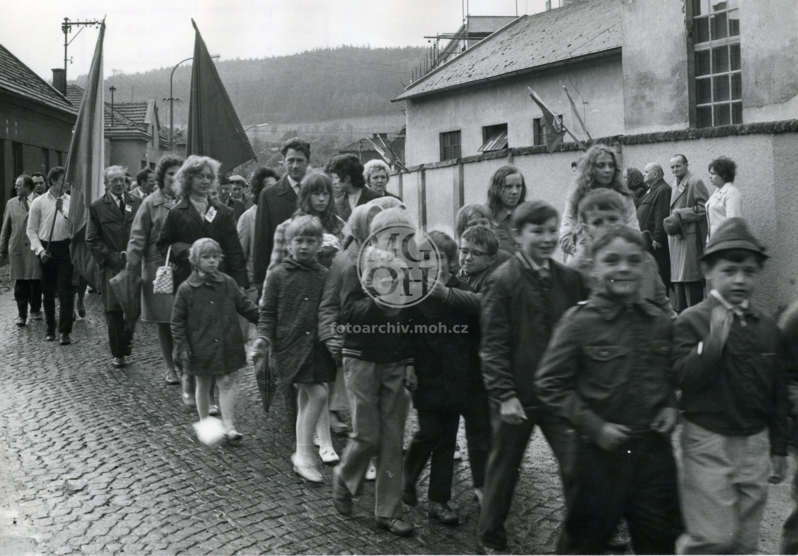 Fotografie - 40. výročí stávky - průvod