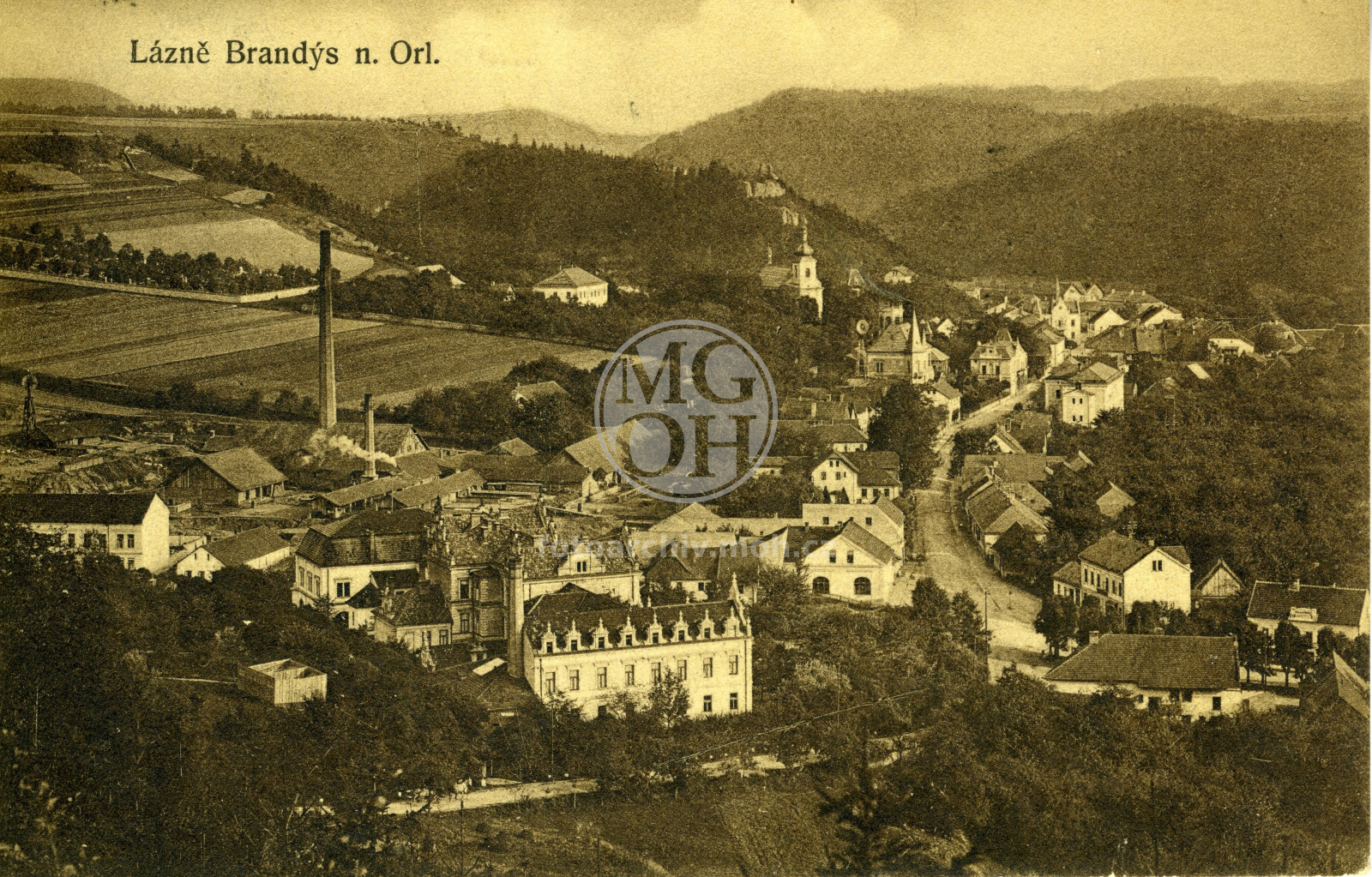 Fotografie - Celkový pohled na Brandýs nad Orlicí