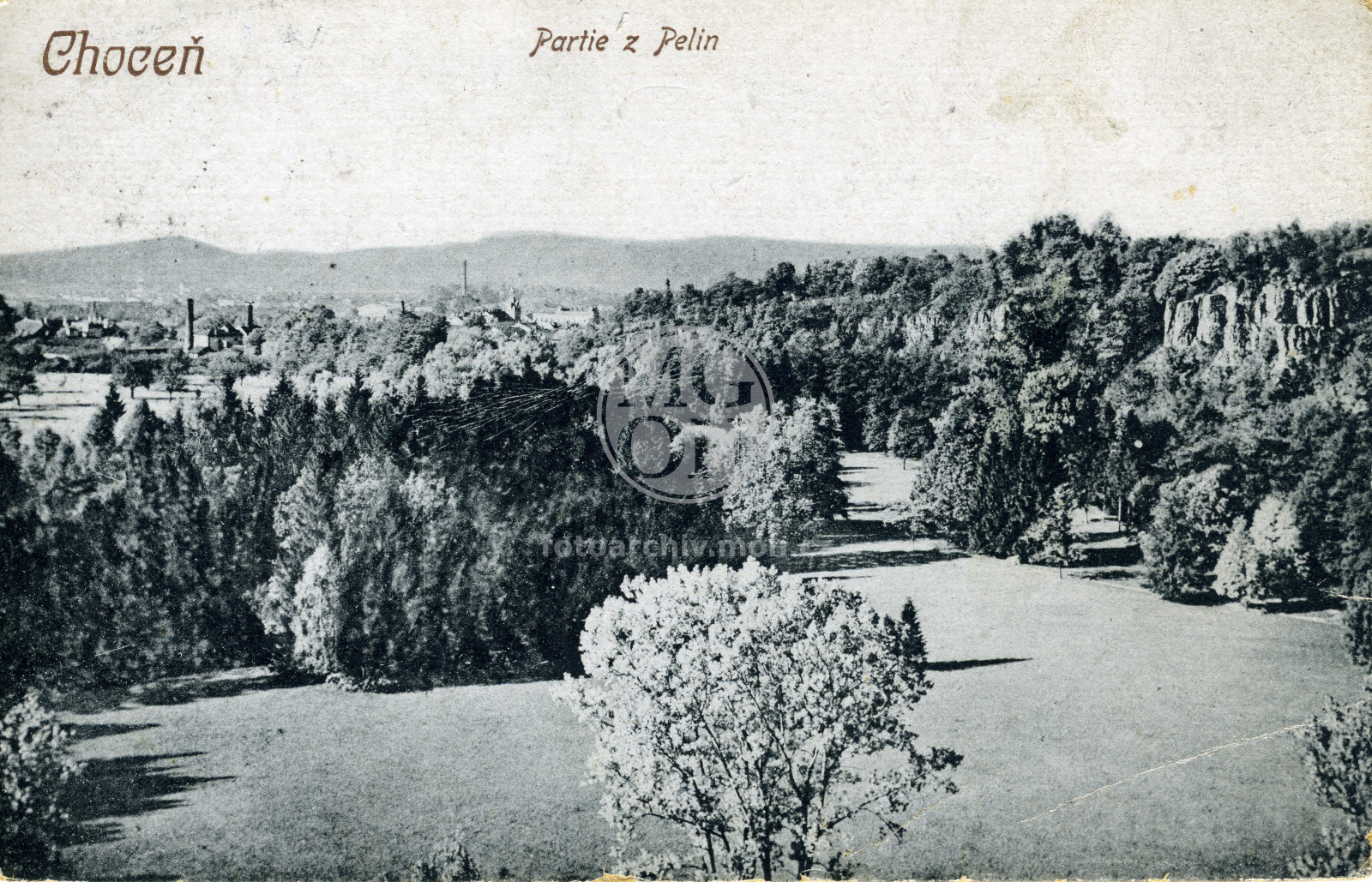 Fotografie - Choceň. Pohled na Peliny