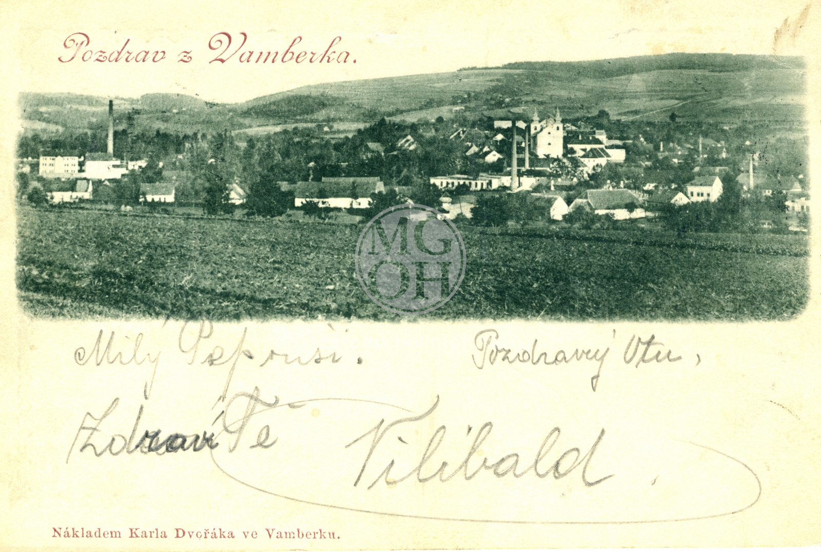 Fotografie - Pozdrav z Vamberka