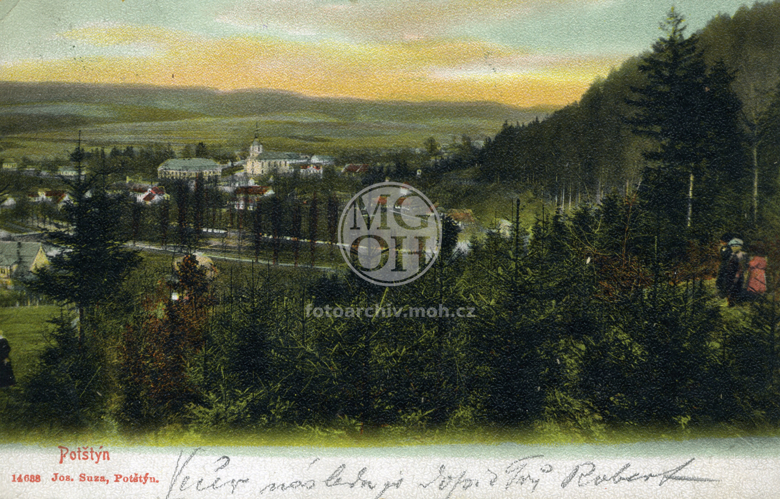 Fotografie - Pohled na městečko od Velešova