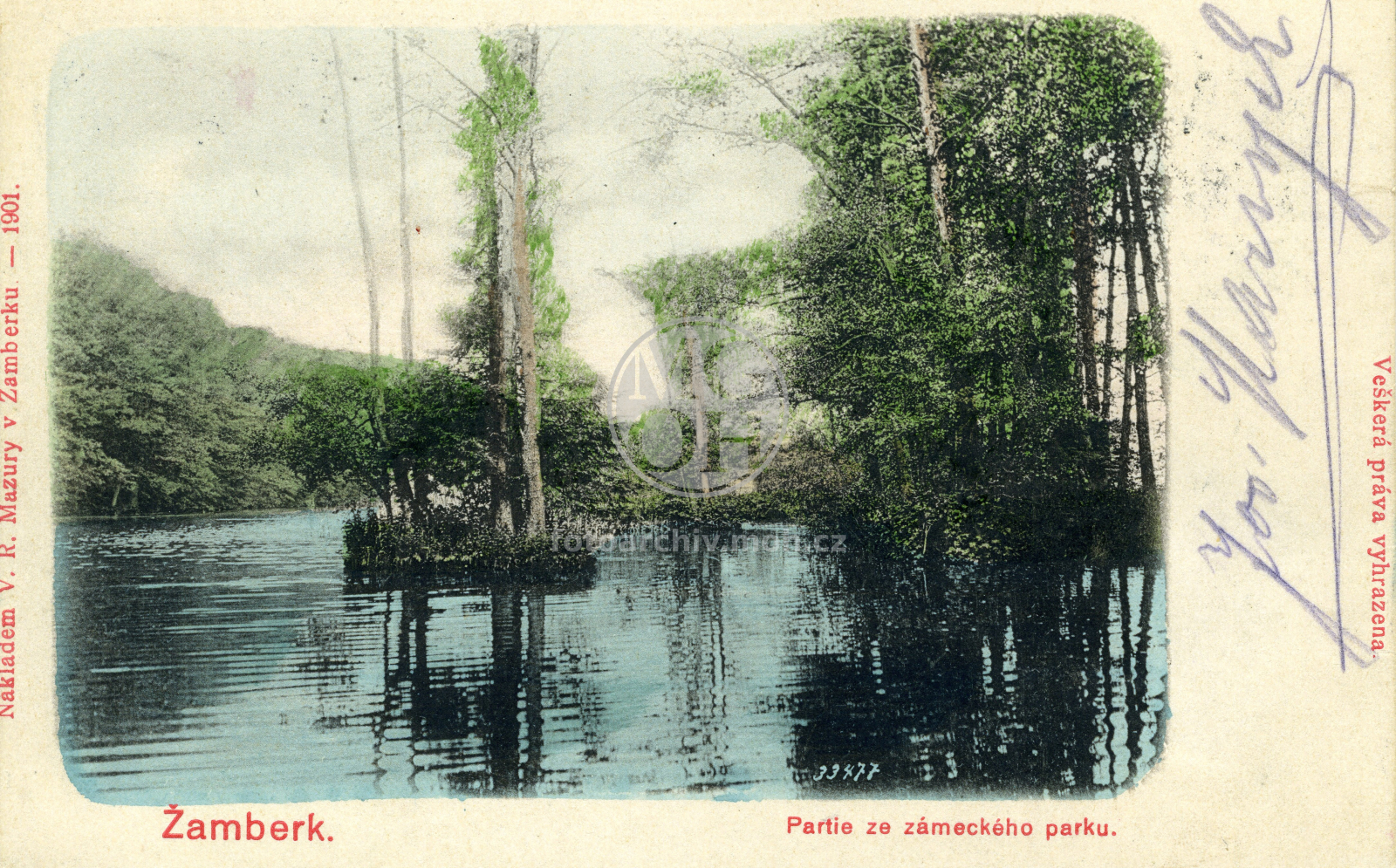 Fotografie - Jezírko v zámeckém  parku