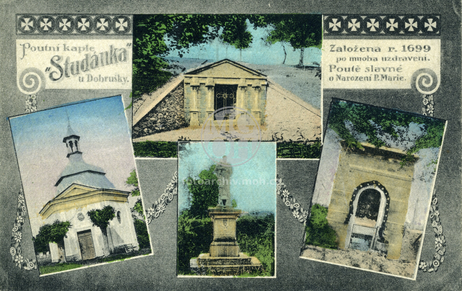 Fotografie - Studánka u Dobrušky (Poutní kaple. Boží hrob. Křižová cesta. Socha sv. Jana Nepomuckého)