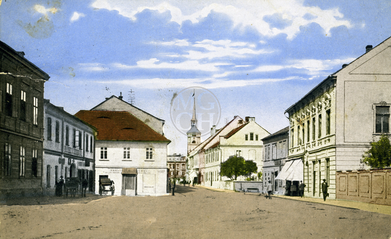 Fotografie - Tyršova ulice - pohled od starého zámku směrem k náměstí