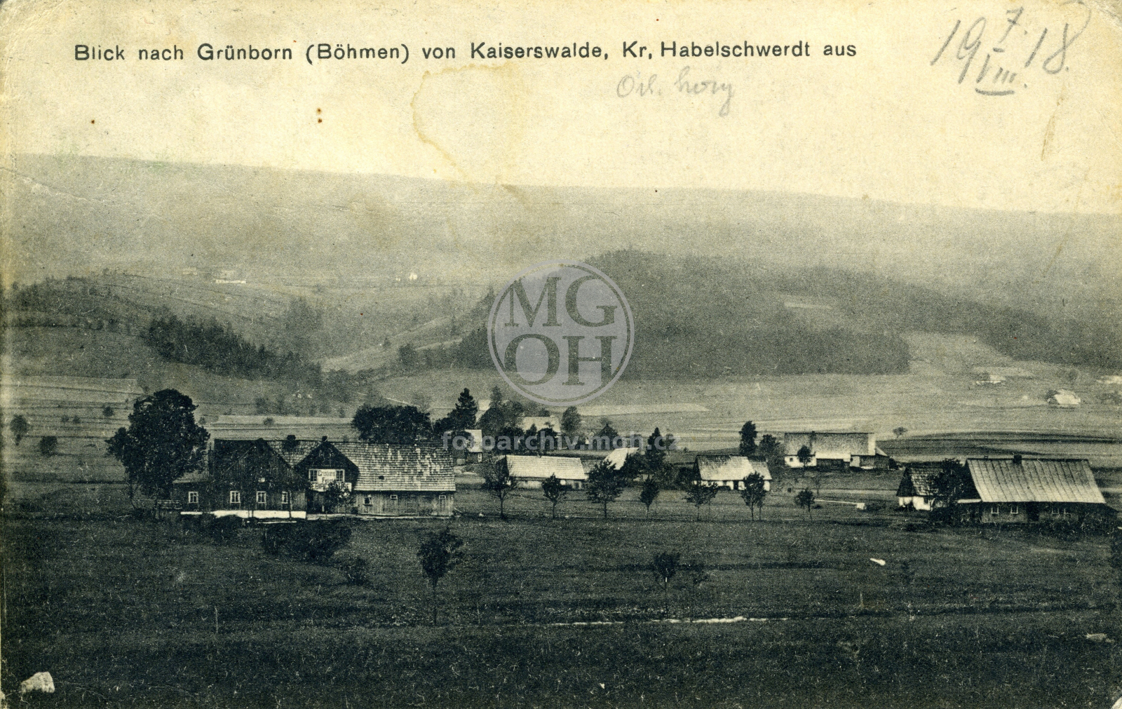 Fotografie - Pohled na osadu Zelenka