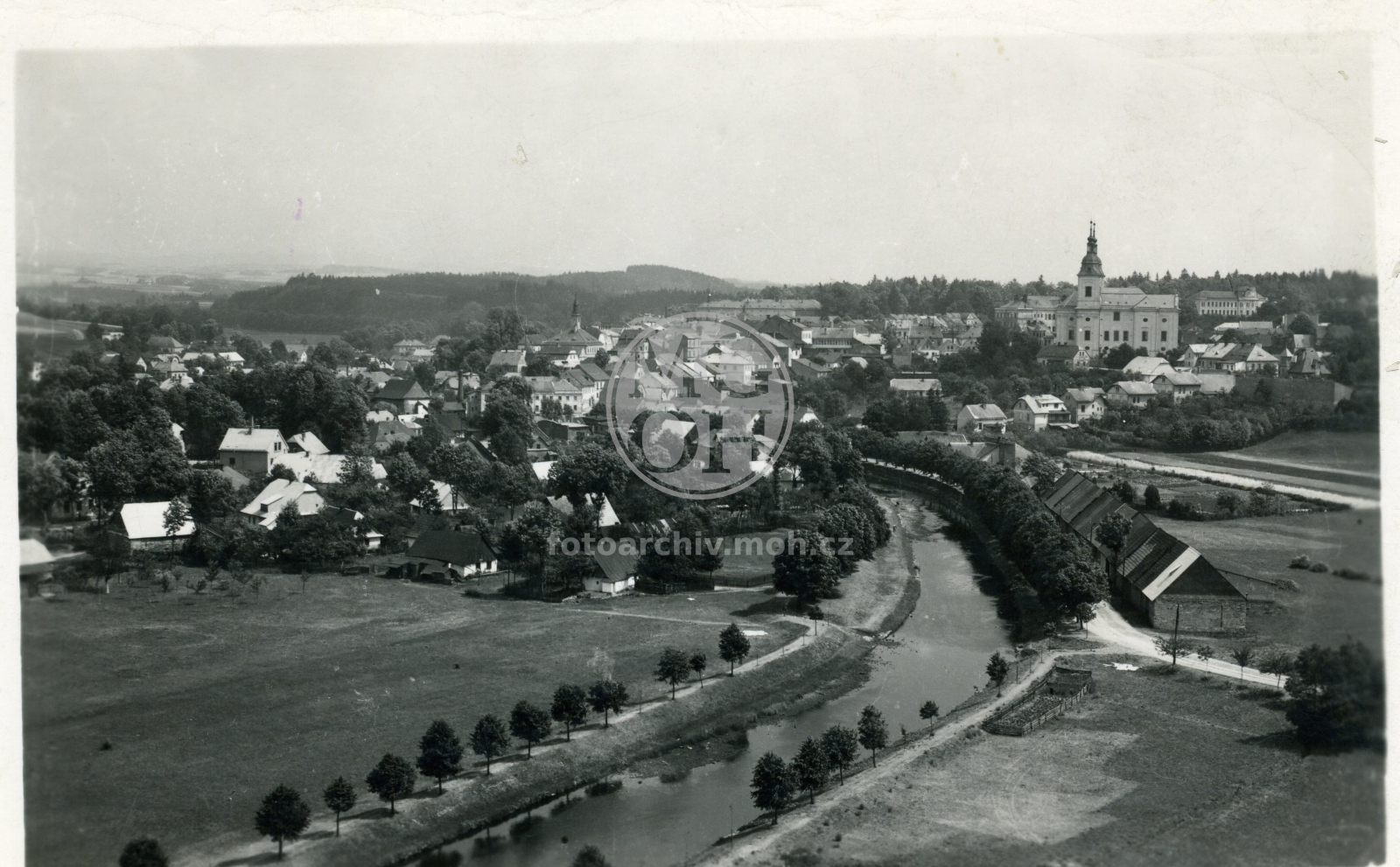 Fotografie - Pohled na město od západu