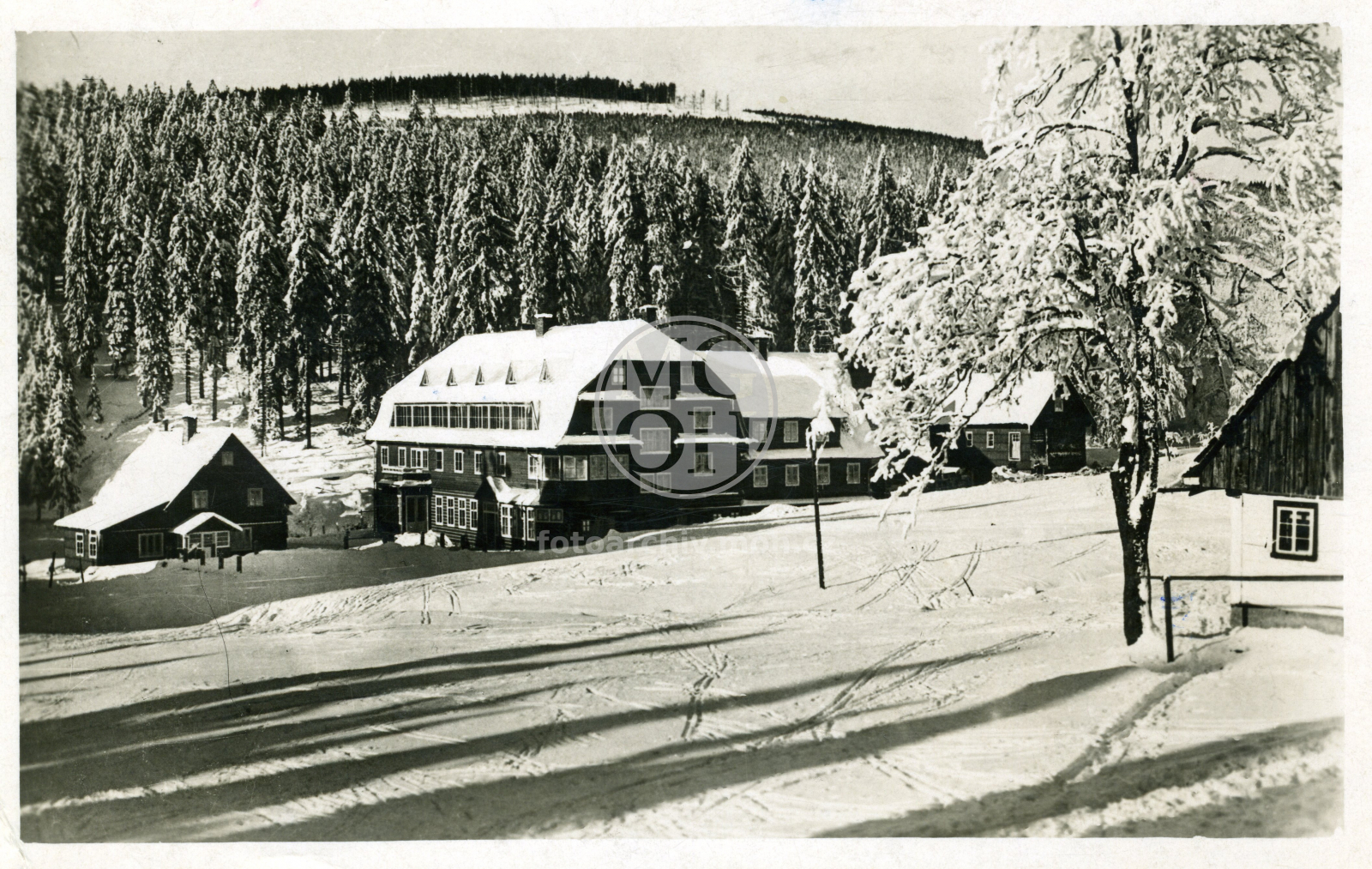 Fotografie - Šerlišský mlýn - zimní pohled