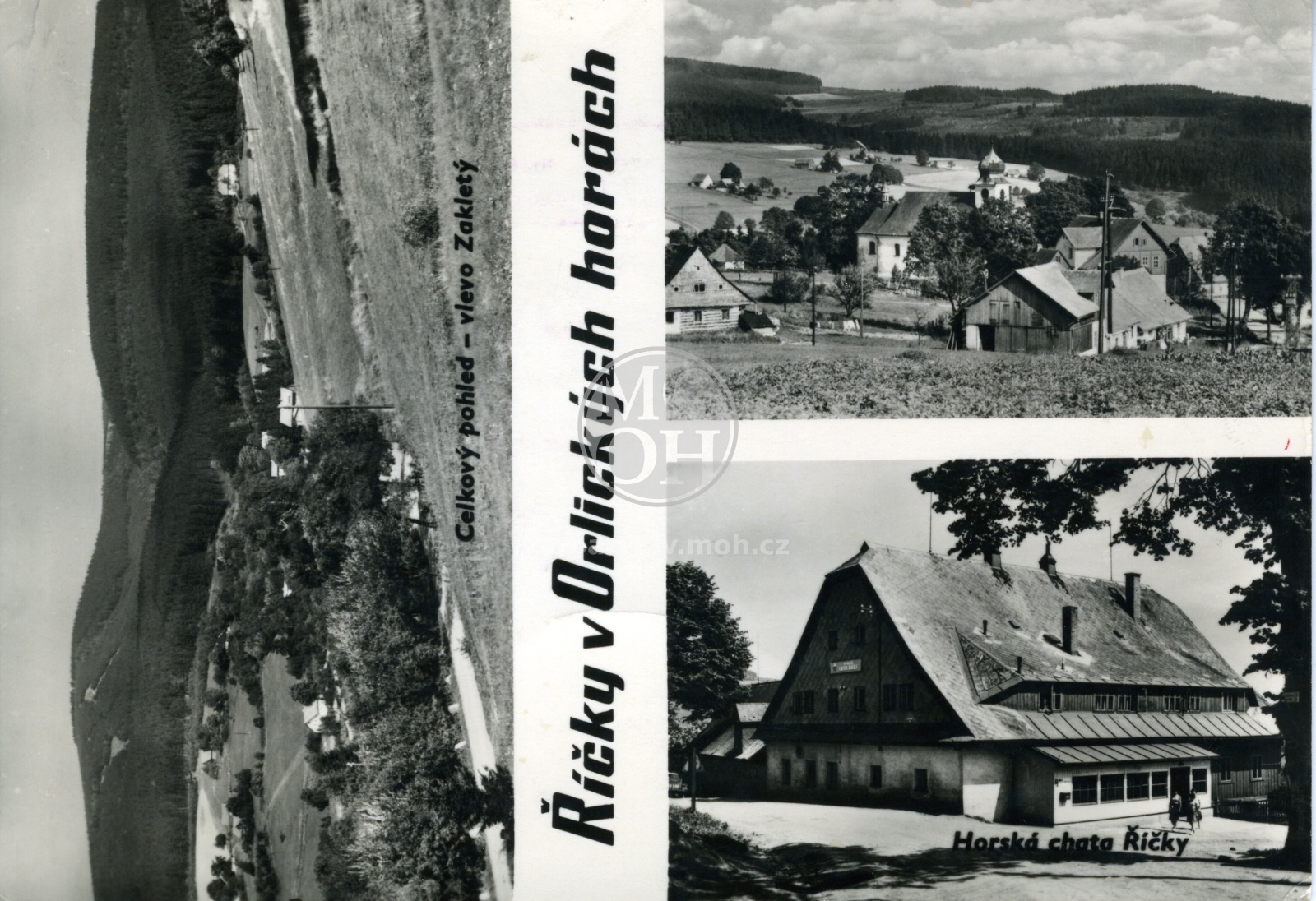 Fotografie - Celkový pohled; pohled na obec; horská chata Říčky