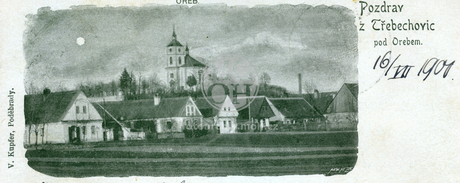 Fotografie - Pohled na město  a kostel Božího Těla na Orebu