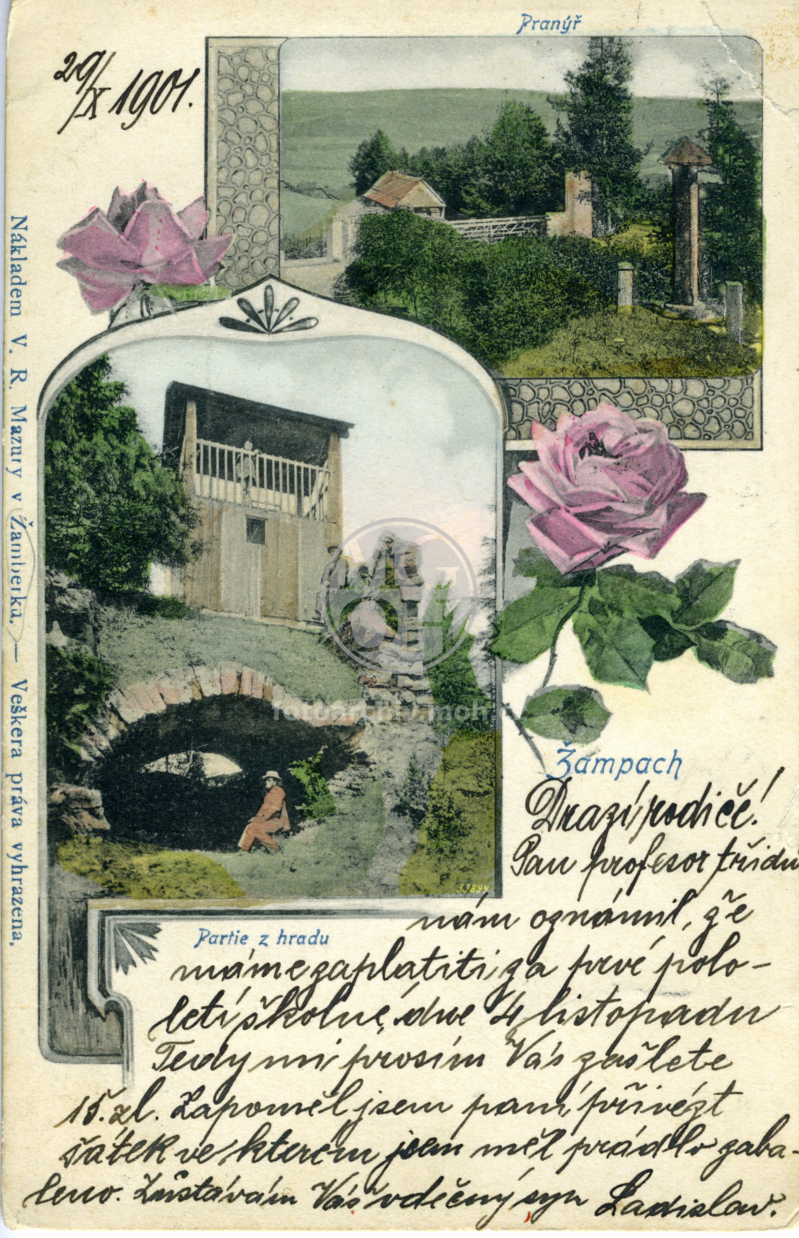 Fotografie - Pranýř. Partie z hradu.