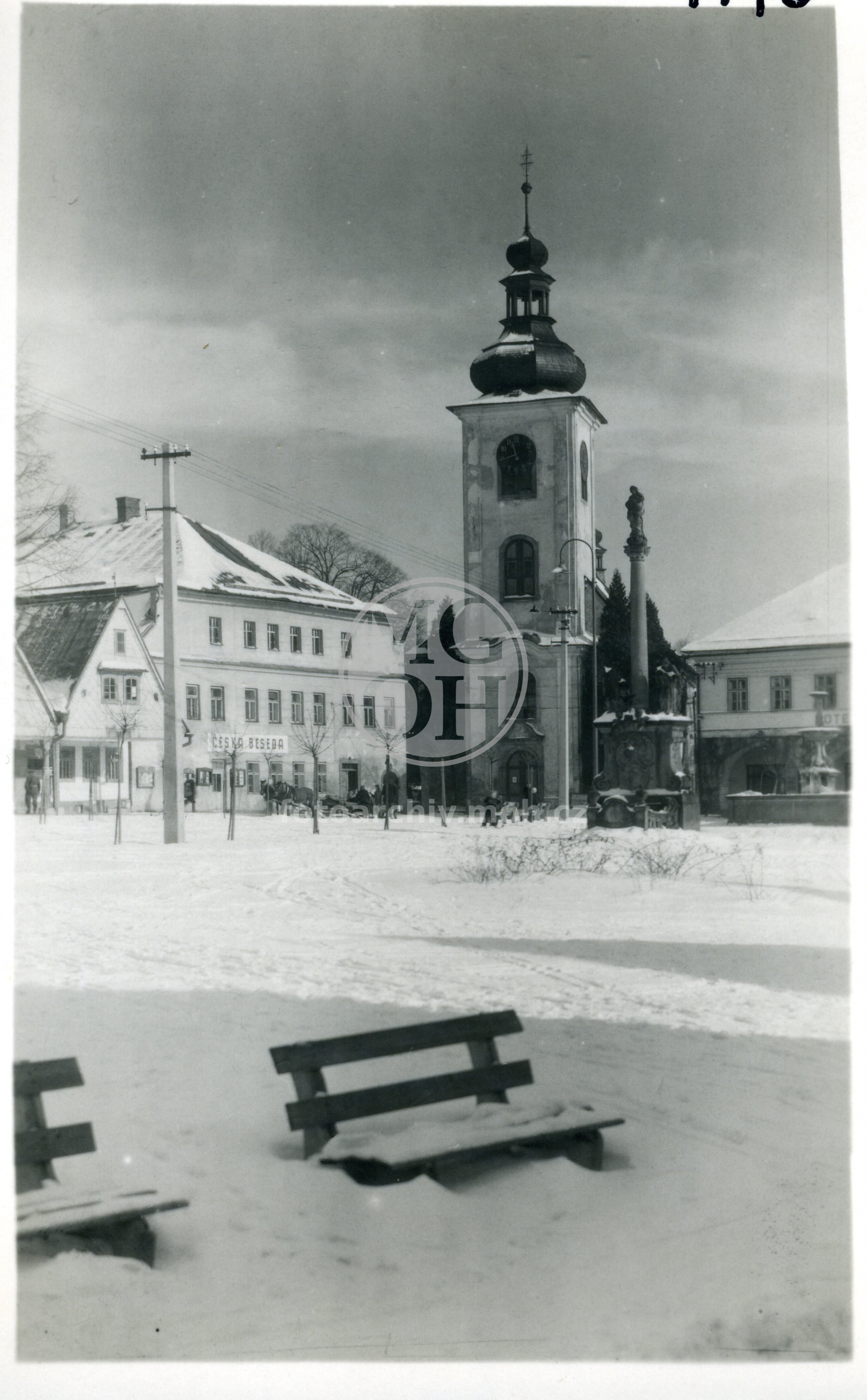 Fotografie - Náměstí v zimě