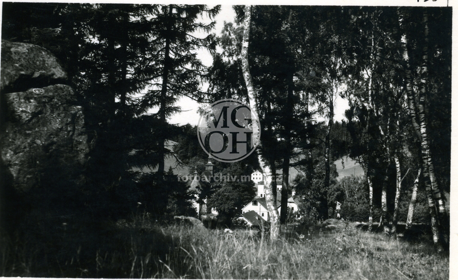 Fotografie - Pohled na kostel z lesa