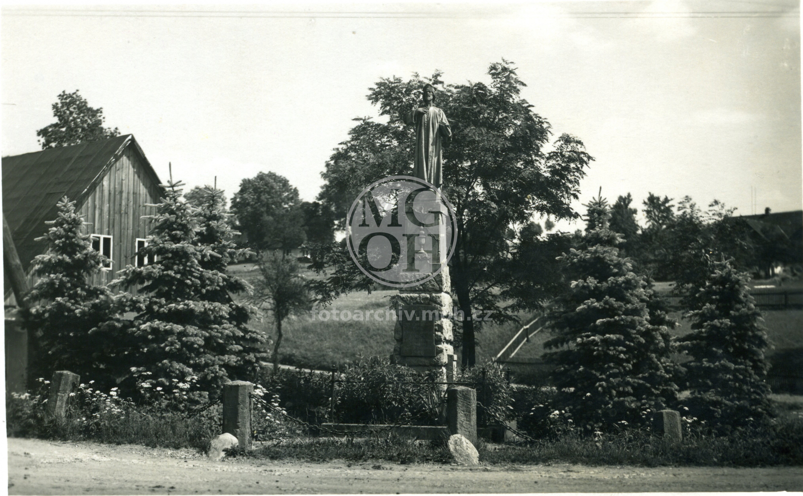 Fotografie - Husův pomník - původní umístění