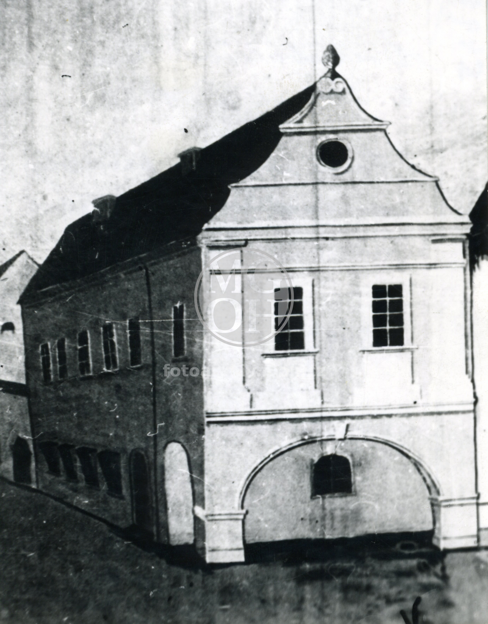 Fotografie - Dům čp. _25, Rudolfa Vostřebala, malovaná kulisa