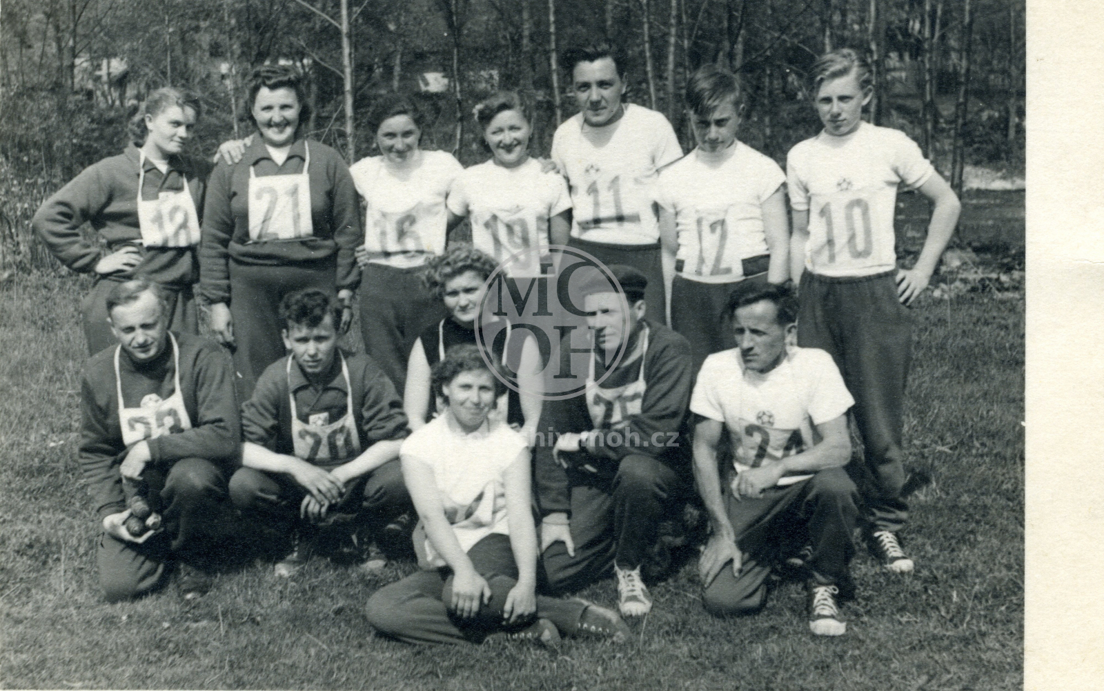Fotografie - Branný závod v Záměli, členové Svazarmu