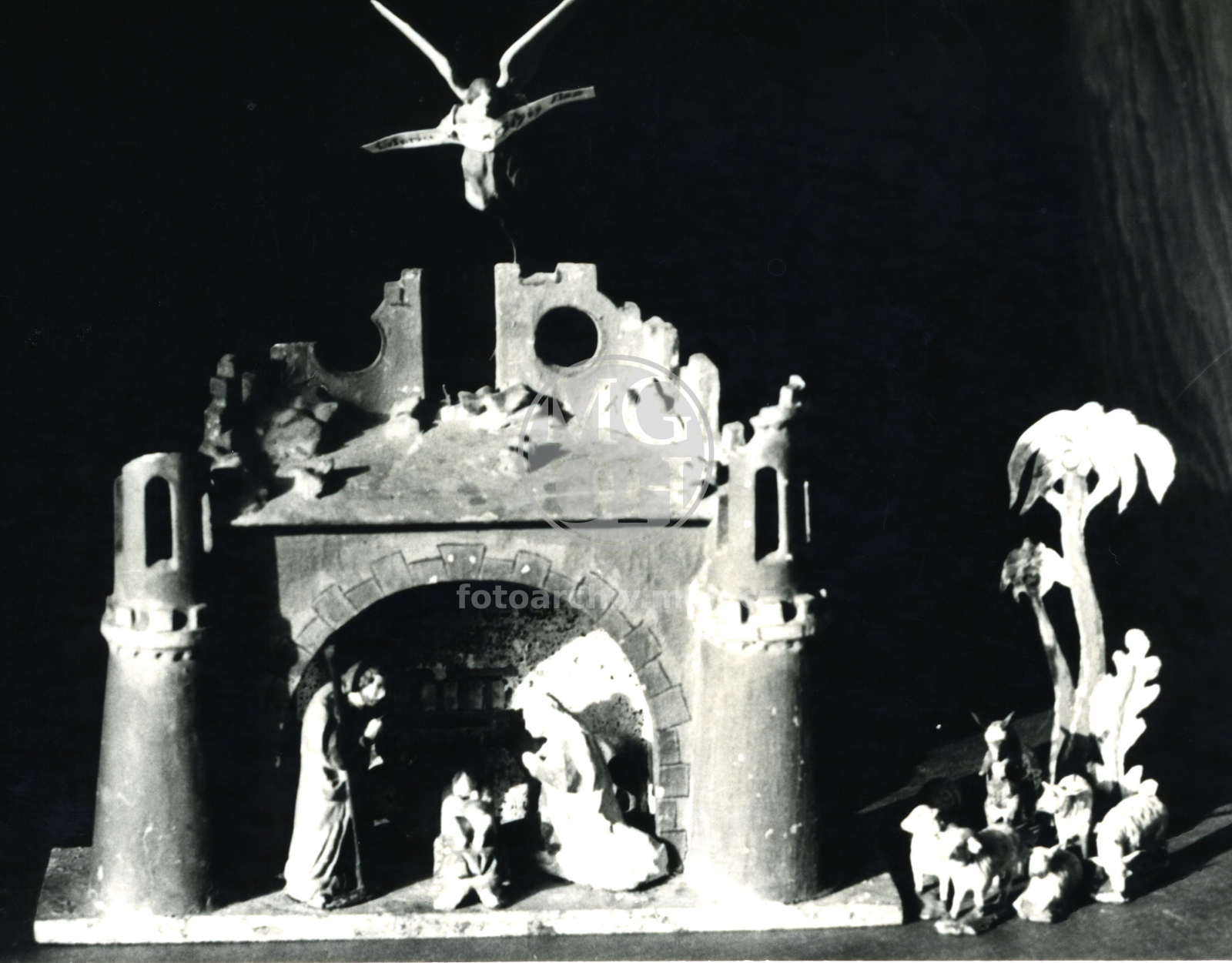 Fotografie - Jesličky, dílo Augustina Hejčla z Lukavice u RK. * maj.: E. Hejčl