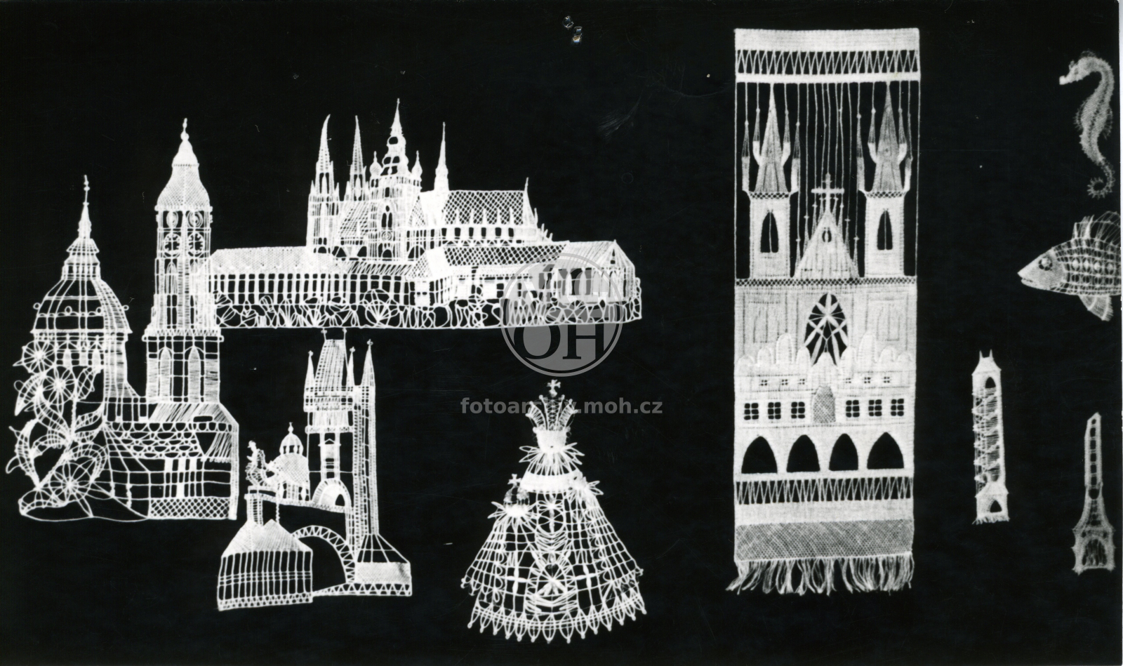 Fotografie - Paličkovaná krajka (pražské motivy)