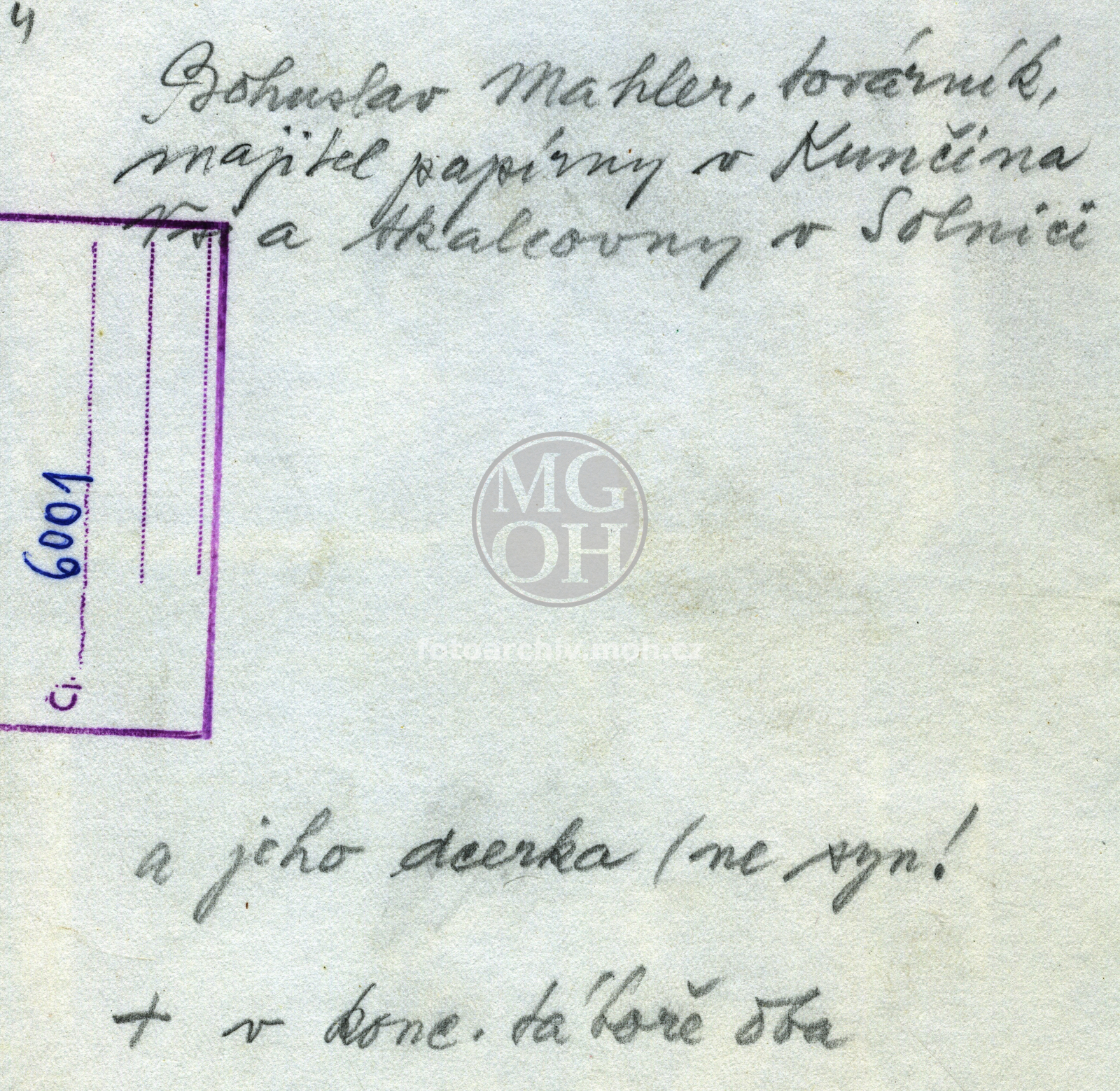 Fotografie - Majitel papírny v Kunčině Vsi
Osoba: Mahler Bohuslav a dcera