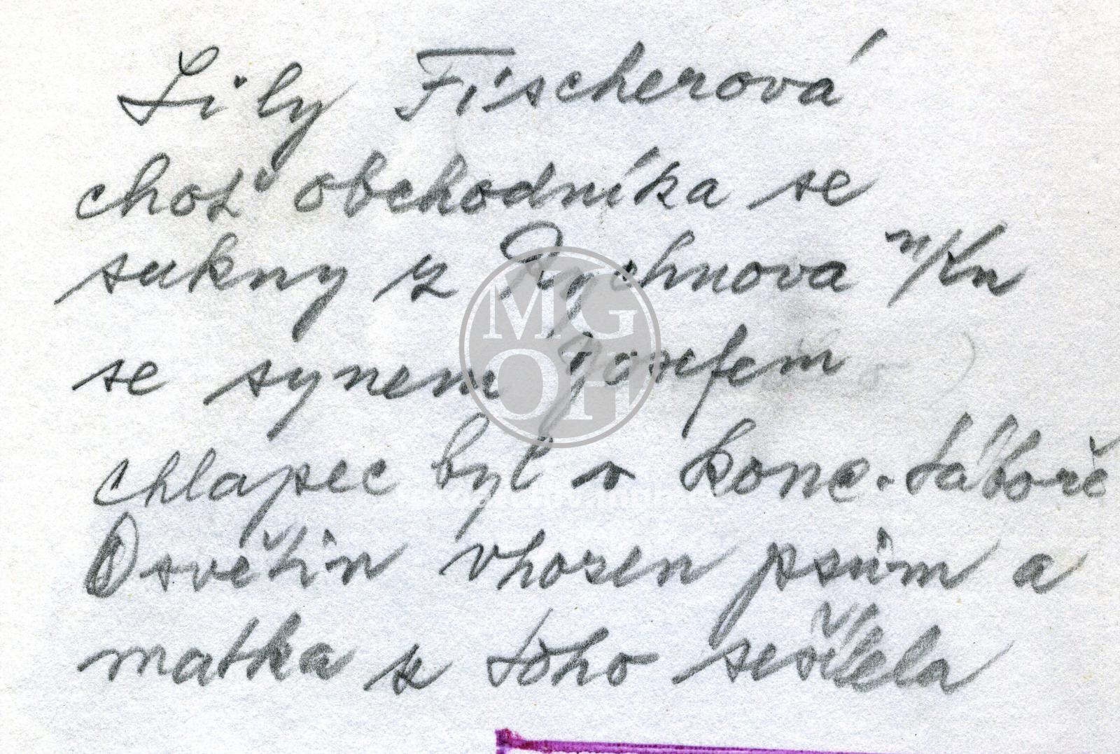 Fotografie - Umučena se synem Josefem
Osoba: Fischerová Lily